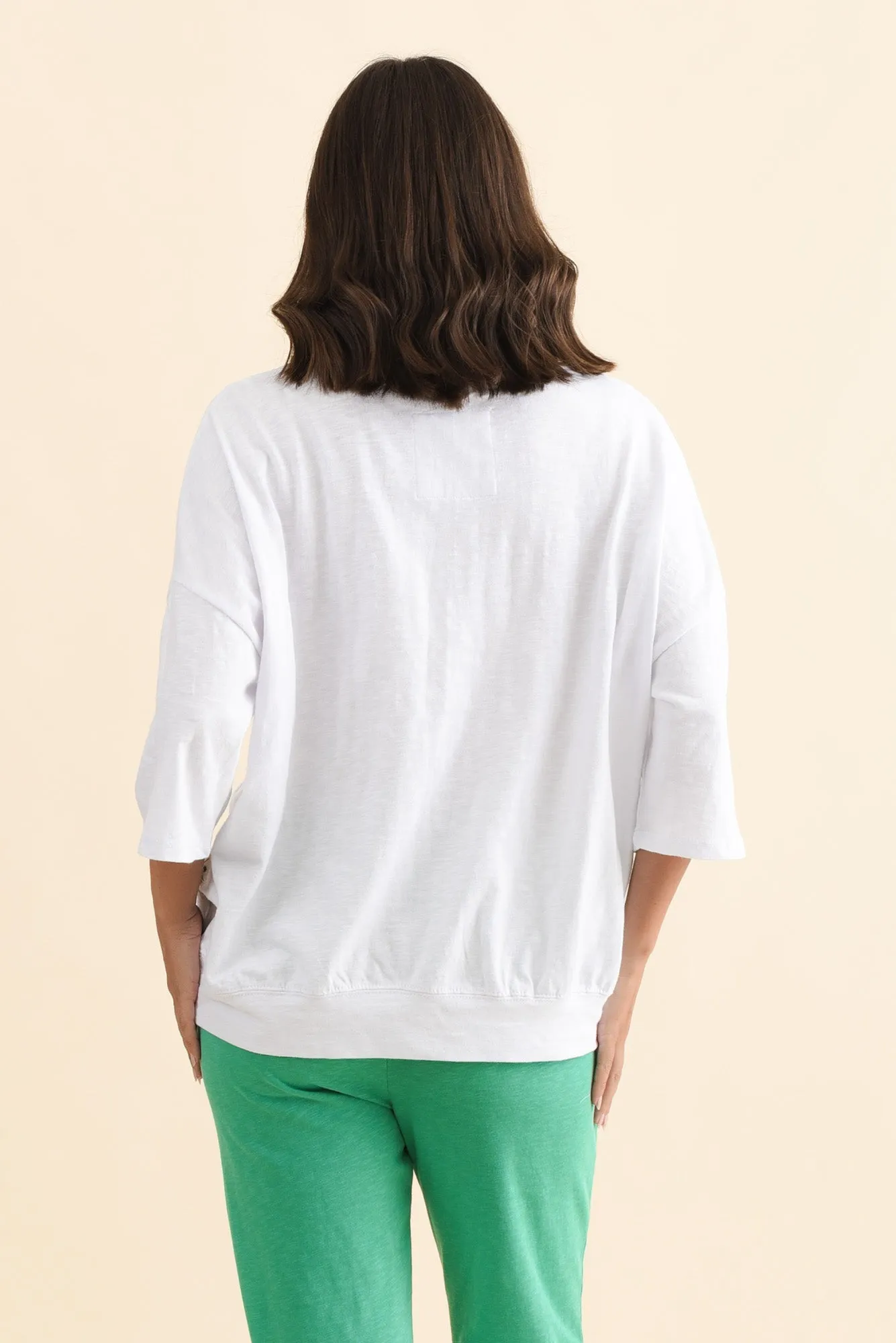 Mazie White Cotton Sweat sold by Blue Bungalow product image thumbnail 4