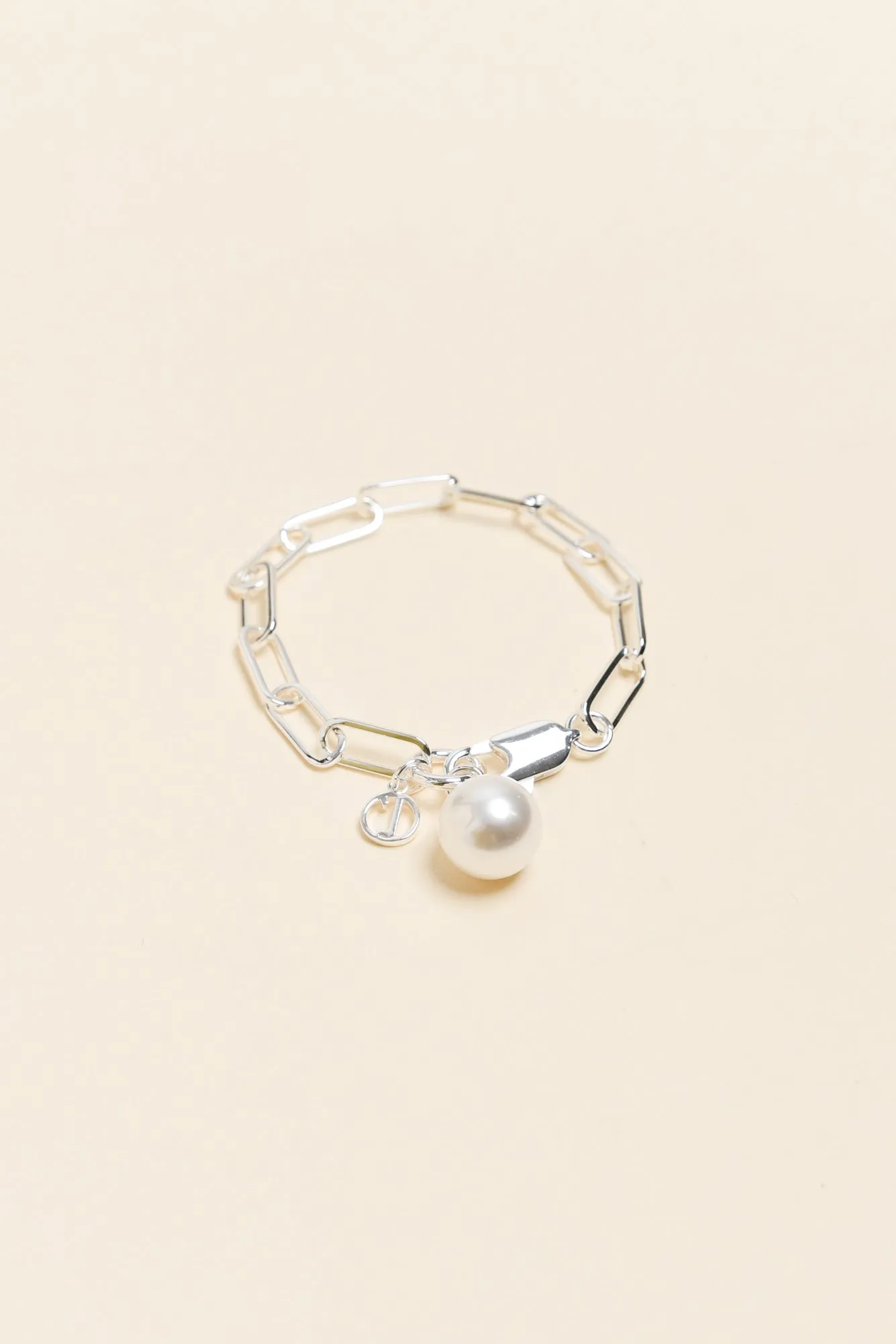 Hayley Silver Pearl Bracelet sold by Blue Bungalow product image thumbnail 2