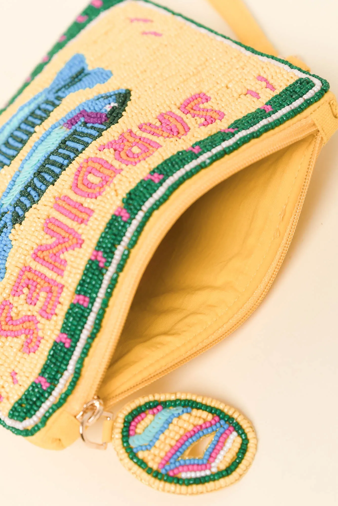 Yellow Sardines Beaded Clutch sold by Blue Bungalow product image thumbnail 3