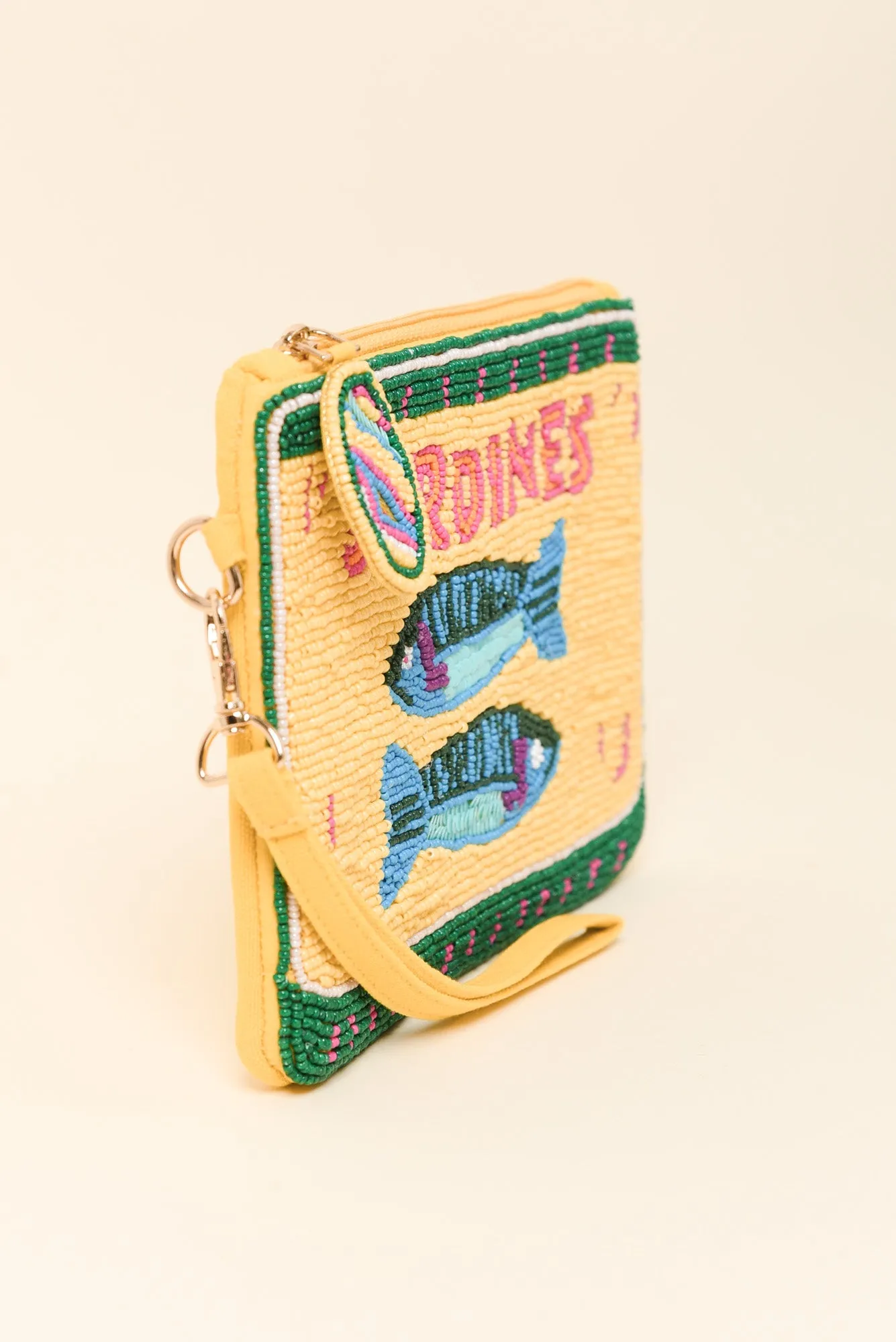 Yellow Sardines Beaded Clutch sold by Blue Bungalow product image thumbnail 2