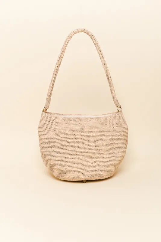 Kibo Natural Raffia Tote Bag sold by Blue Bungalow