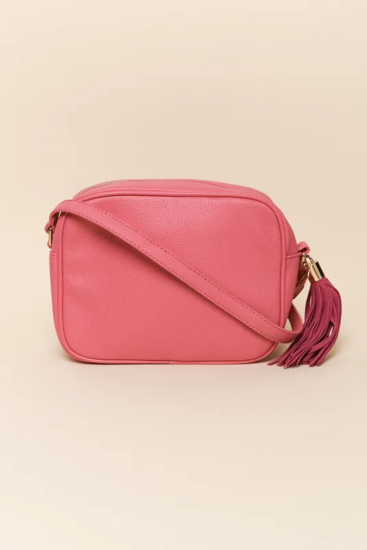 Katie Pink Crossbody Bag sold by Blue Bungalow