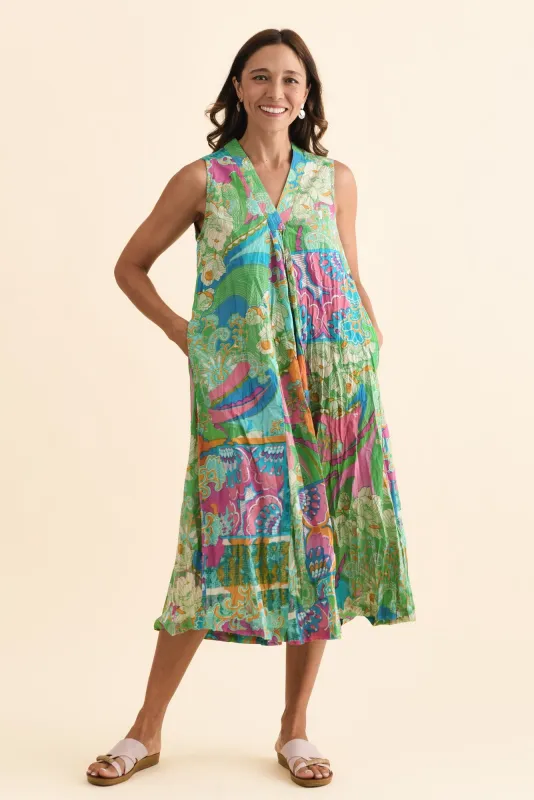 Stellan Green Mosaic Pocket Dress sold by Blue Bungalow