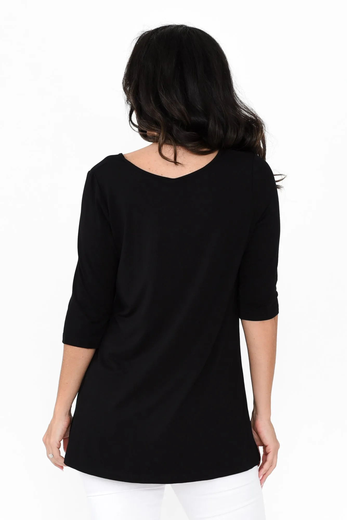 Aretha Black Bamboo Top sold by Blue Bungalow product image thumbnail 5
