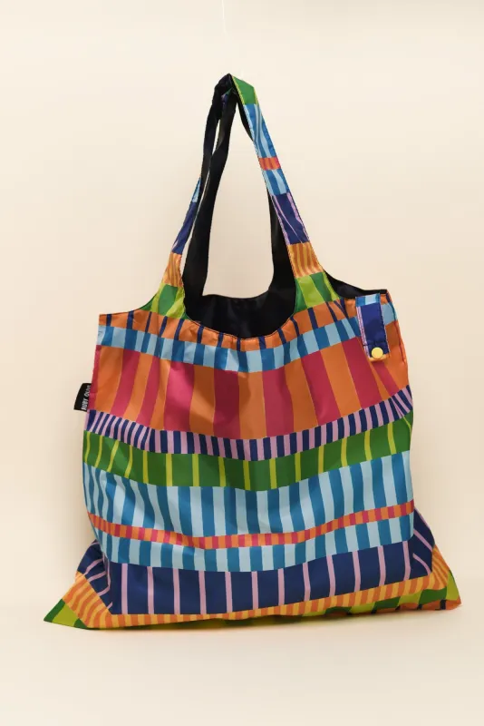 Blue Geo Reuseable Shopping Bag sold by Blue Bungalow