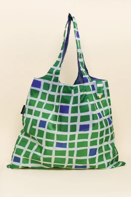 Green Geo Reuseable Shopping Bag sold by Blue Bungalow