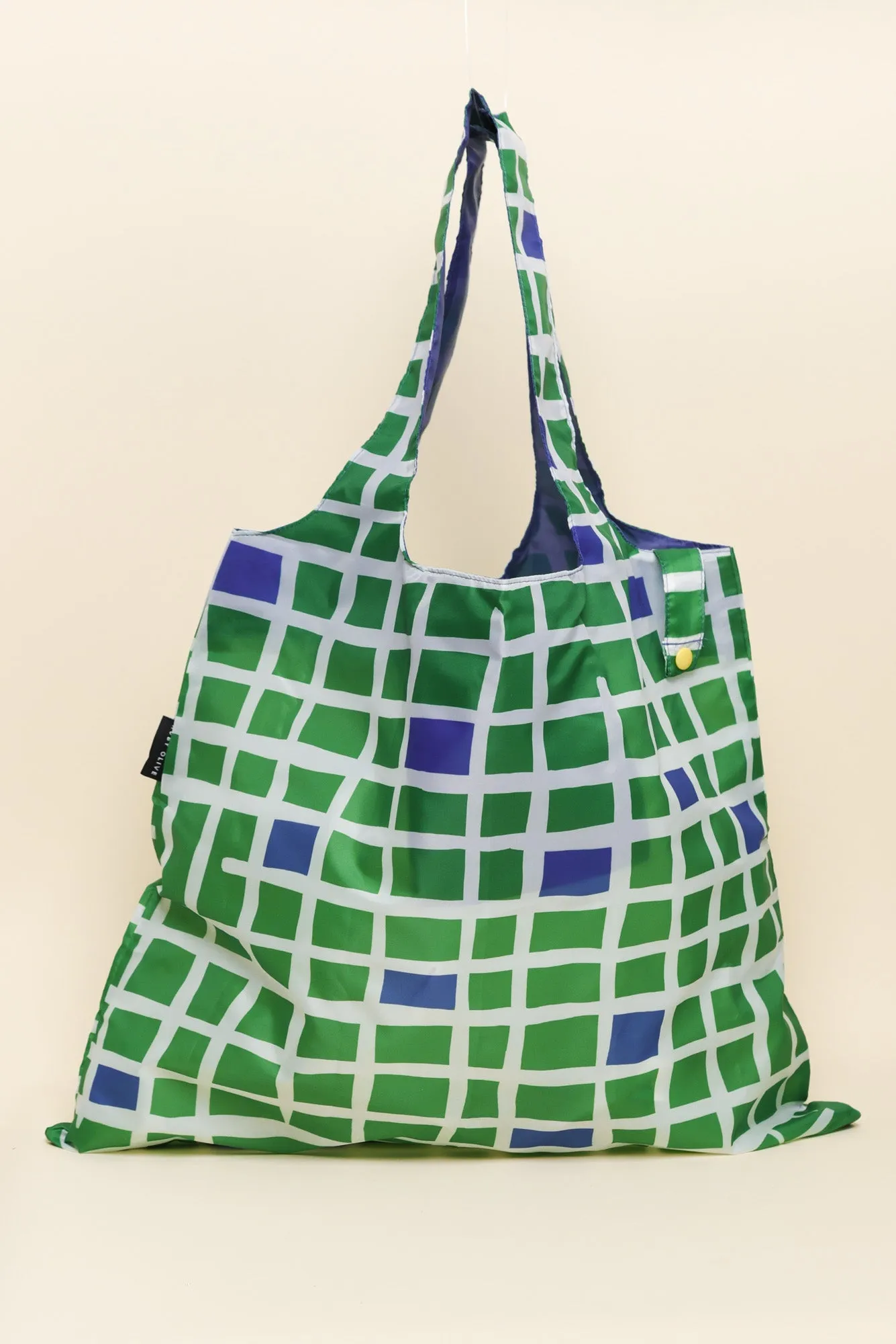 Green Geo Reuseable Shopping Bag sold by Blue Bungalow