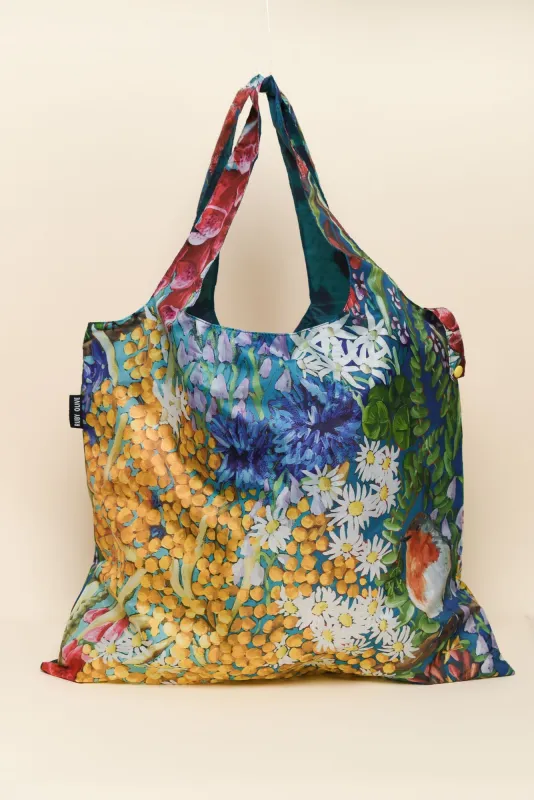 Blue Garden Resuseable Shopping Bag made by Blue Bungalow