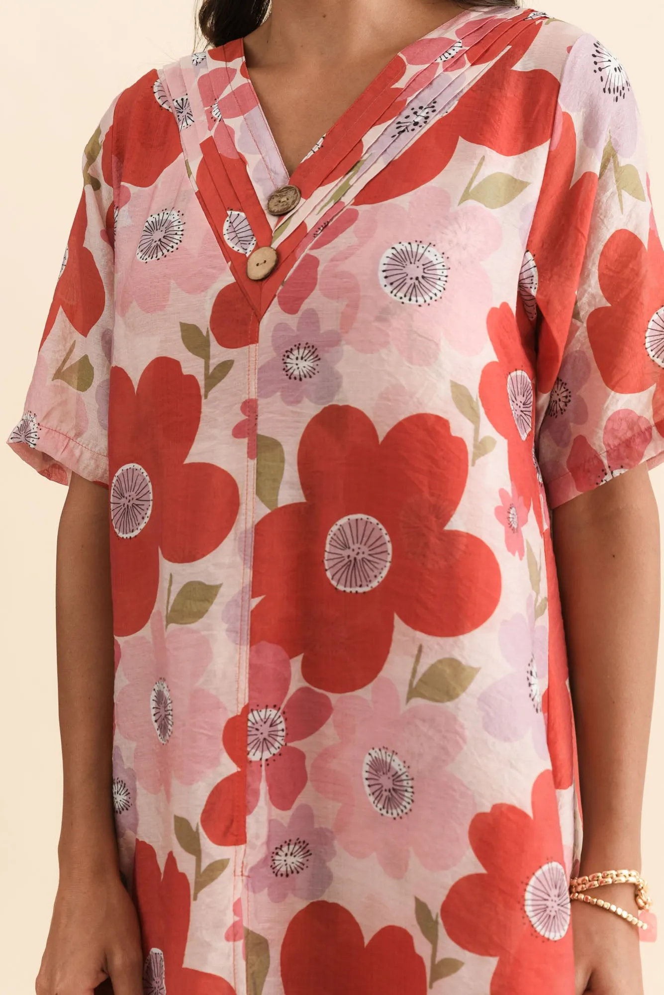Nala Red Poppy Layers Dress sold by Blue Bungalow product image thumbnail 5