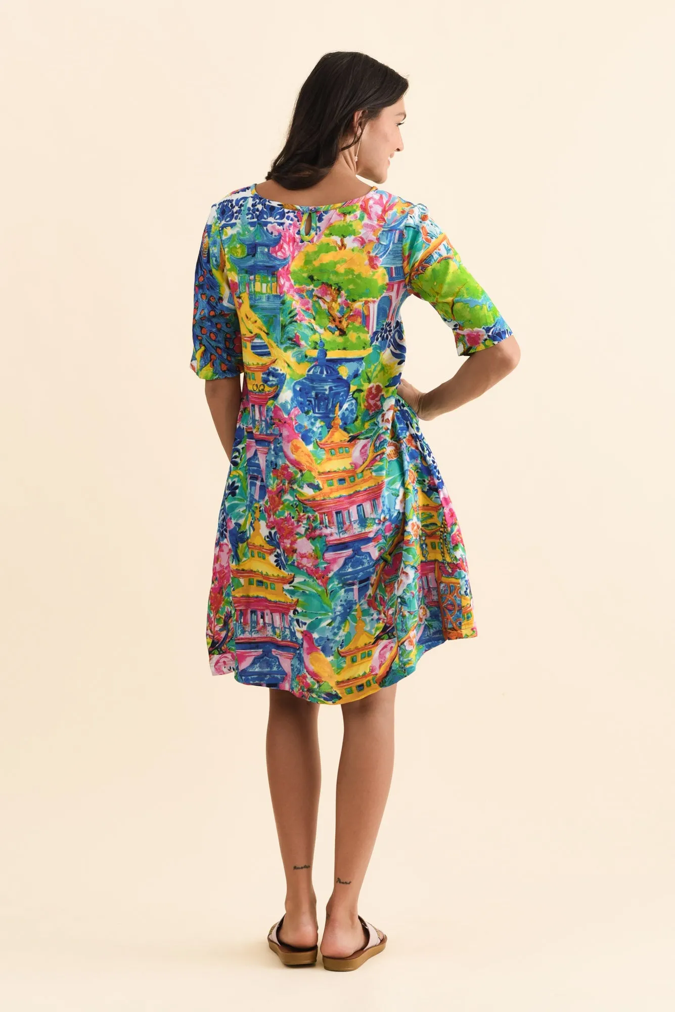 Mio Blue Garden Pocket Dress sold by Blue Bungalow product image thumbnail 4
