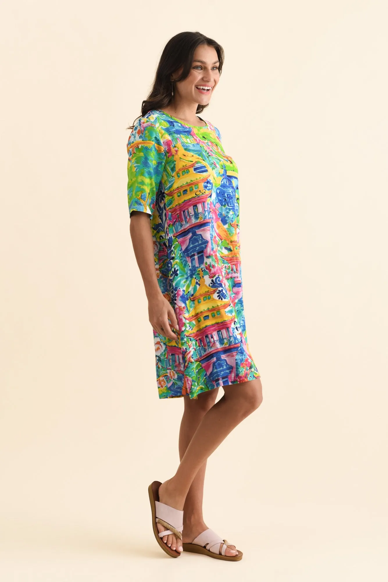 Mio Blue Garden Pocket Dress sold by Blue Bungalow product image thumbnail 3