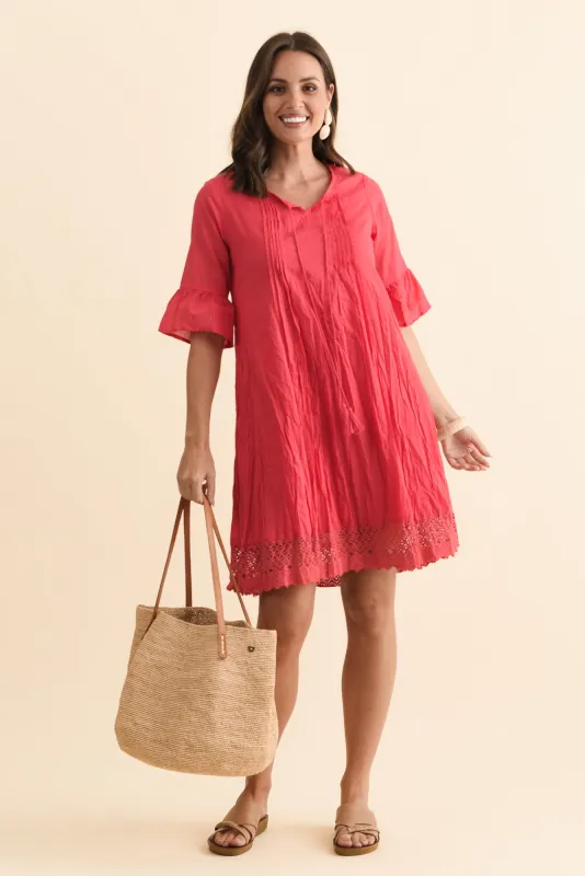 Cayman Cherry Cotton Tunic Dress sold by Blue Bungalow