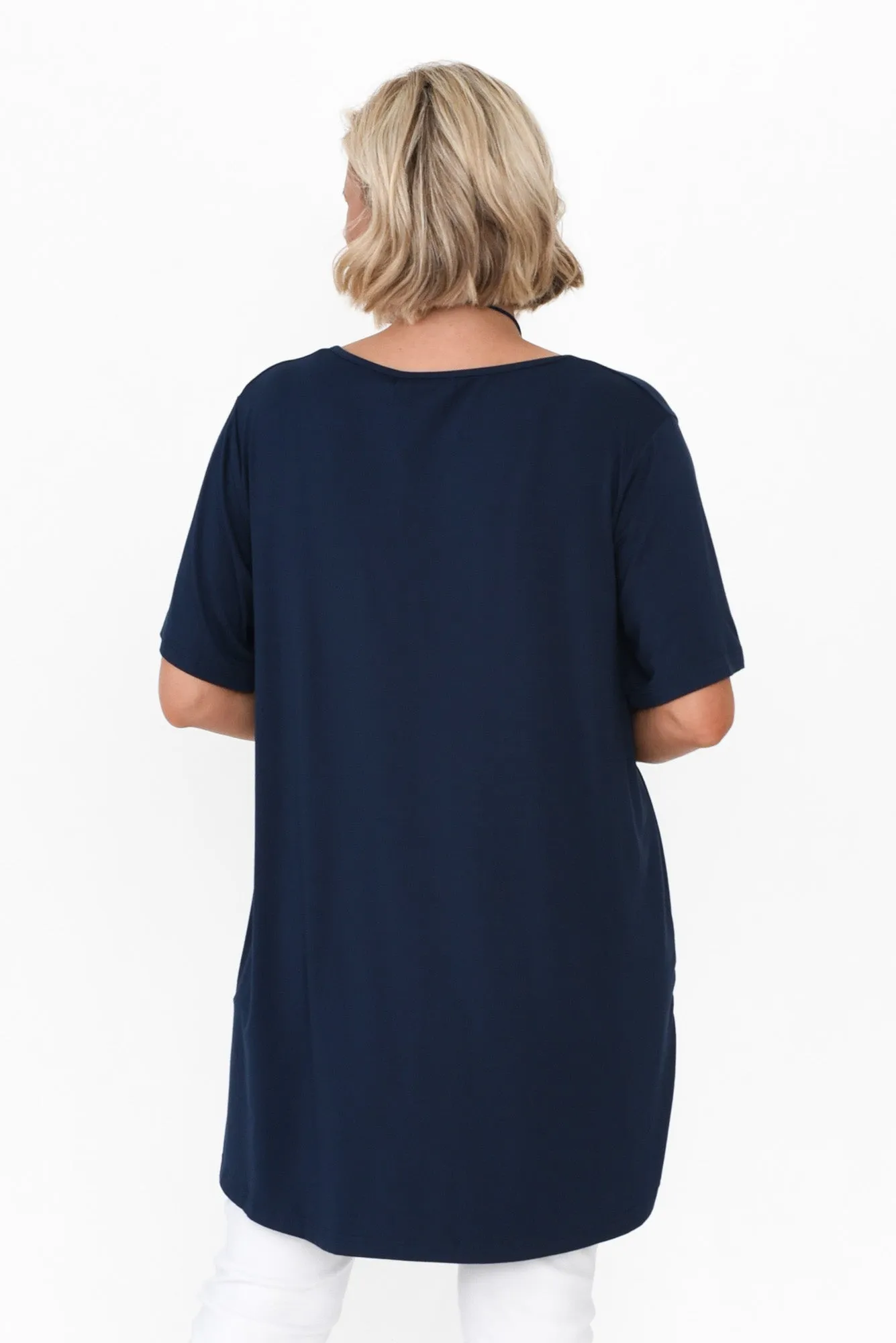 Novella Navy Bamboo Top sold by Blue Bungalow product image thumbnail 4