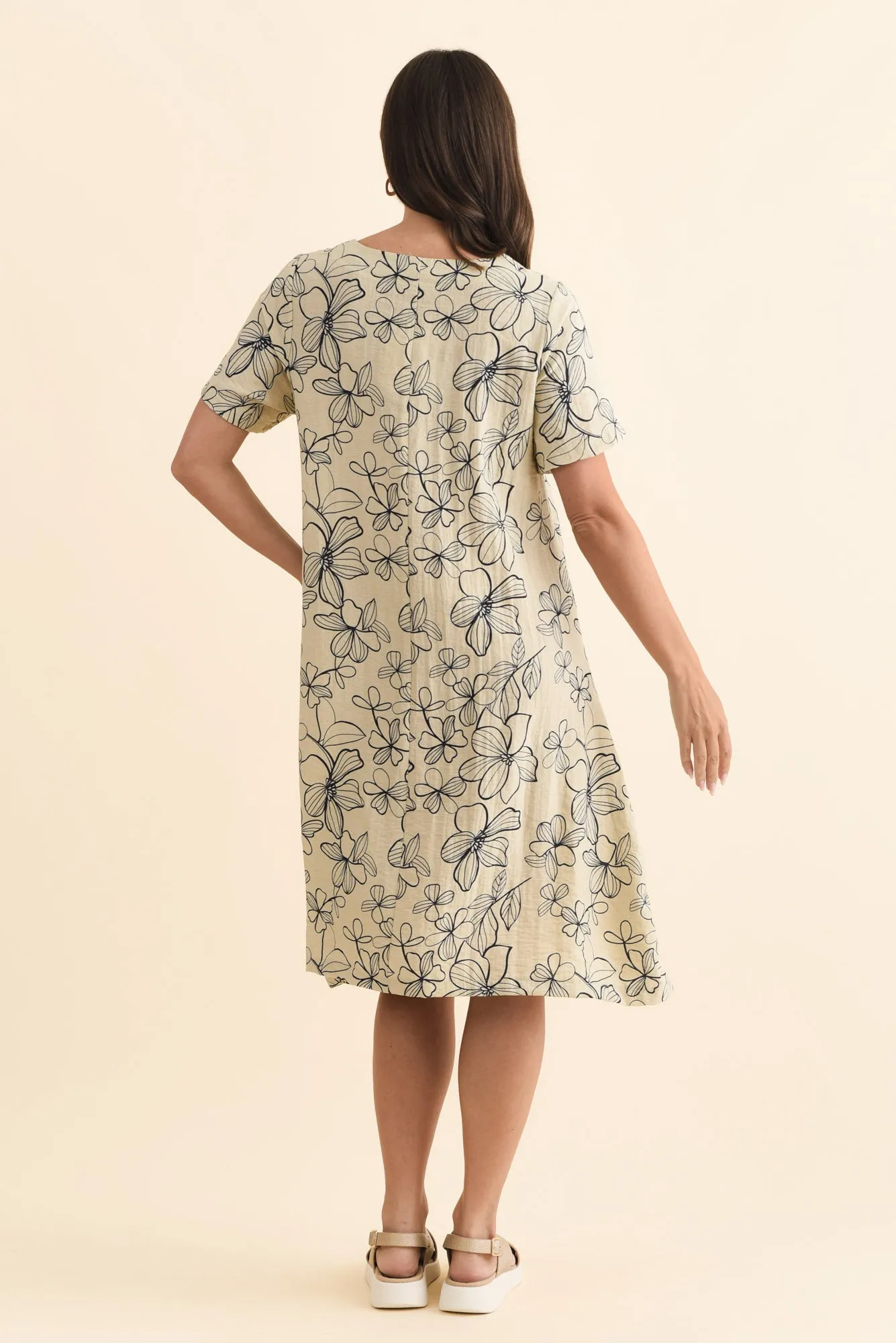 Bexley Sage Flower Pocket Dress sold by Blue Bungalow product image thumbnail 4