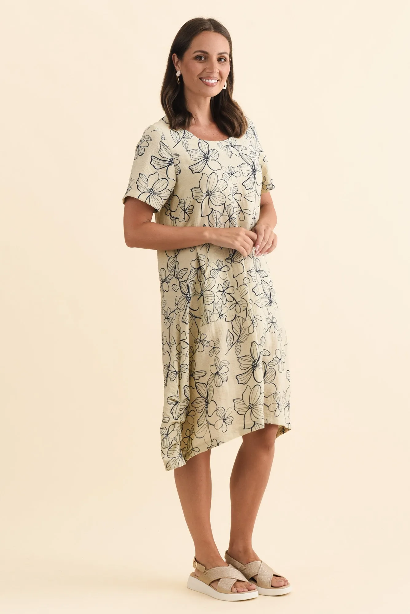 Bexley Sage Flower Pocket Dress sold by Blue Bungalow product image thumbnail 3