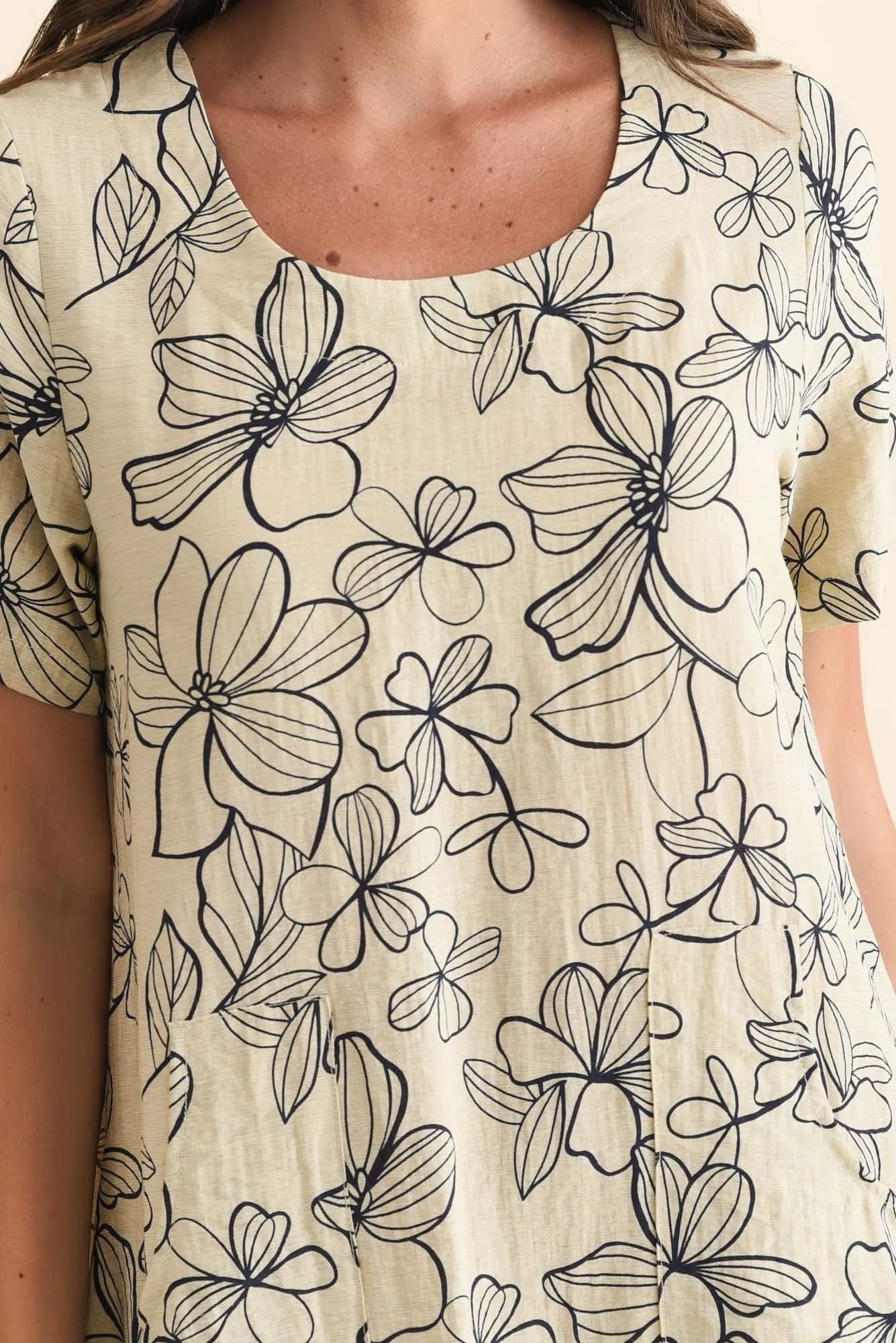 Bexley Sage Flower Pocket Dress sold by Blue Bungalow product image thumbnail 5