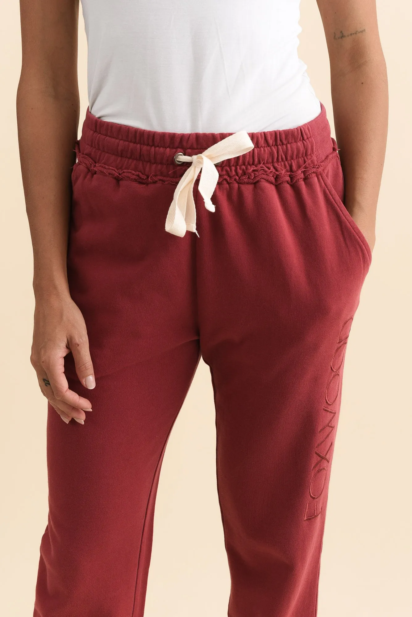 Simplified Cherry Cotton Drawstring Sweatpants sold by Blue Bungalow product image thumbnail 5