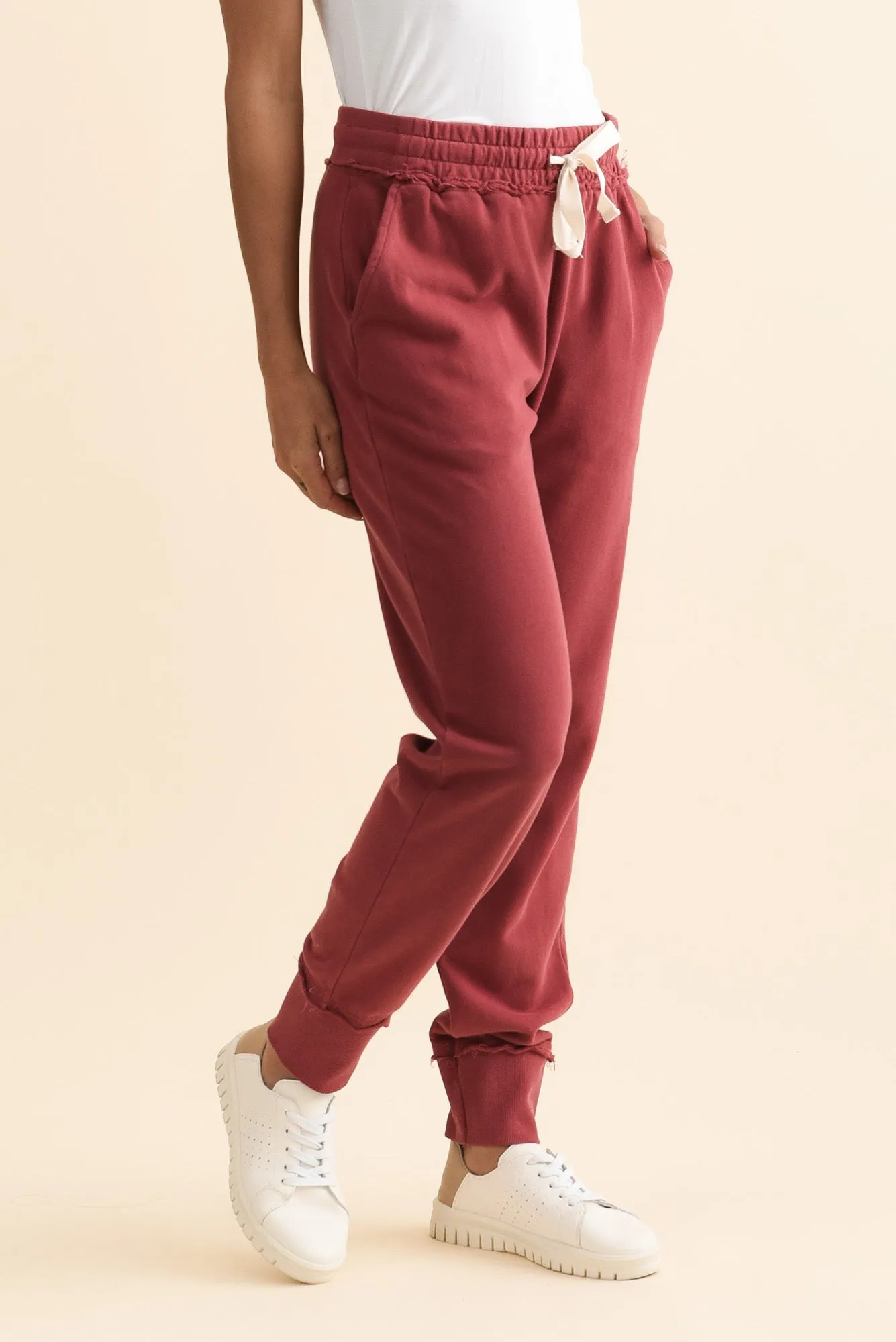 Simplified Cherry Cotton Drawstring Sweatpants sold by Blue Bungalow product image thumbnail 3