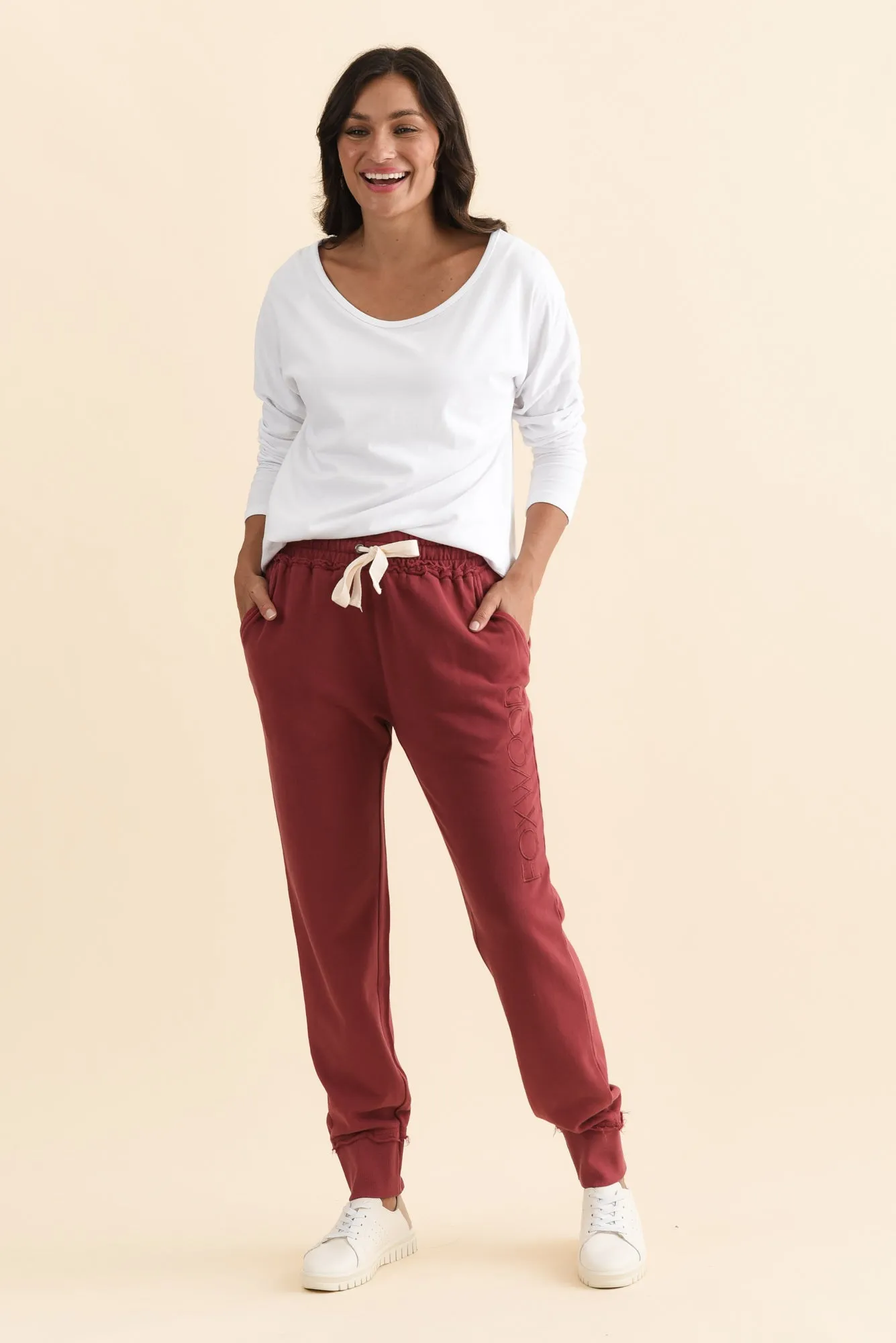 Simplified Cherry Cotton Drawstring Sweatpants sold by Blue Bungalow product image thumbnail 2