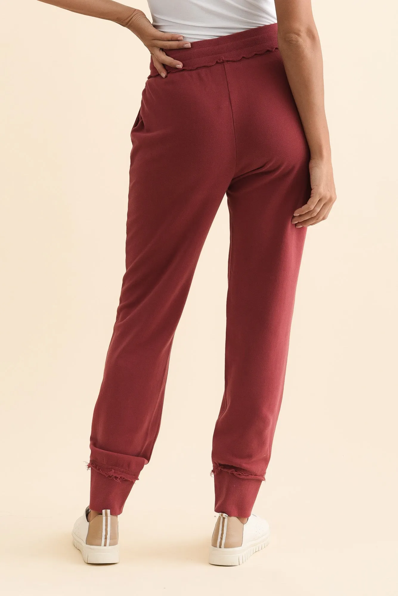 Simplified Cherry Cotton Drawstring Sweatpants sold by Blue Bungalow product image thumbnail 4