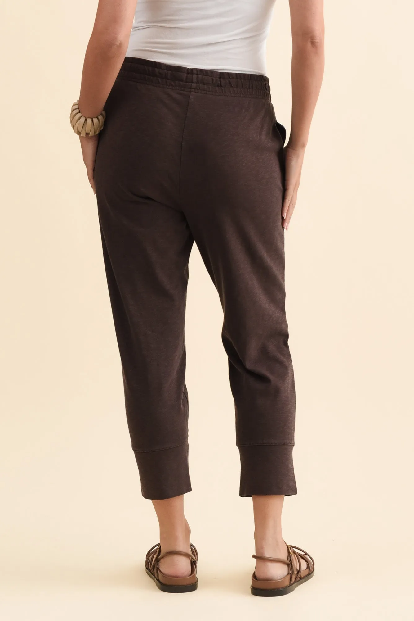 Fundamental Brunch Dark Brown Cotton Pants sold by Blue Bungalow product image thumbnail 5