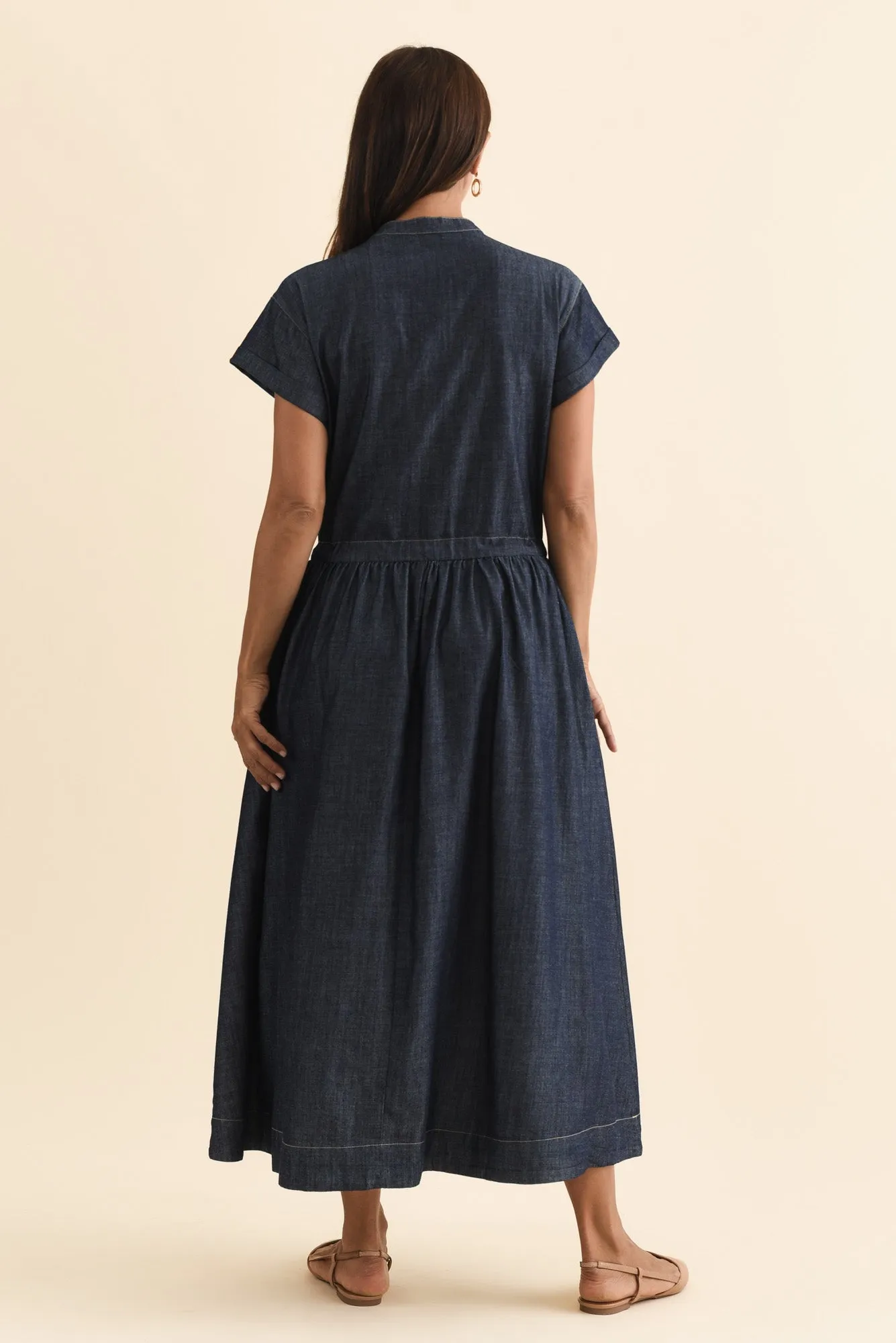 Muhle Indigo Denim Shirt Dress sold by Blue Bungalow product image thumbnail 4