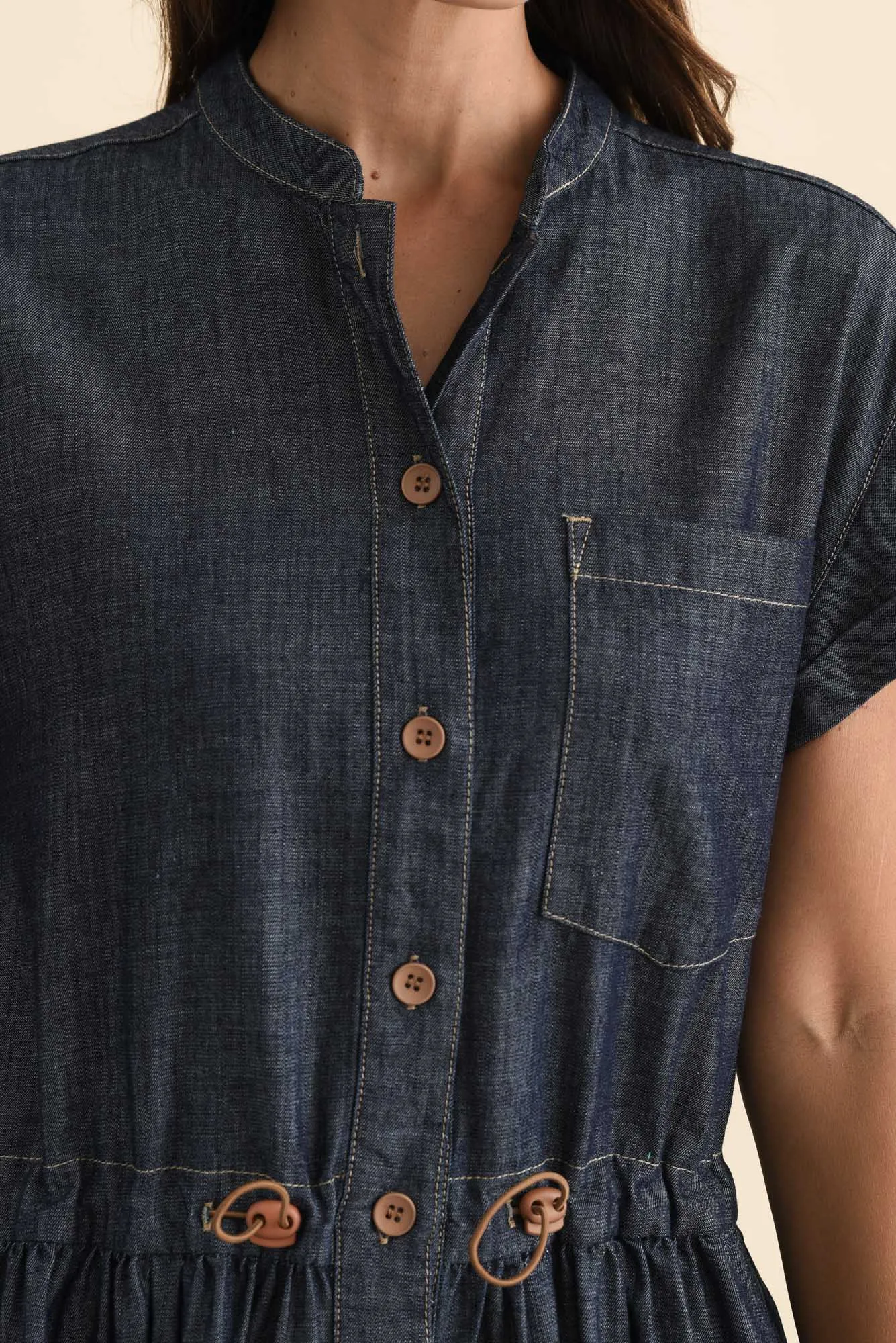 Muhle Indigo Denim Shirt Dress sold by Blue Bungalow product image thumbnail 5