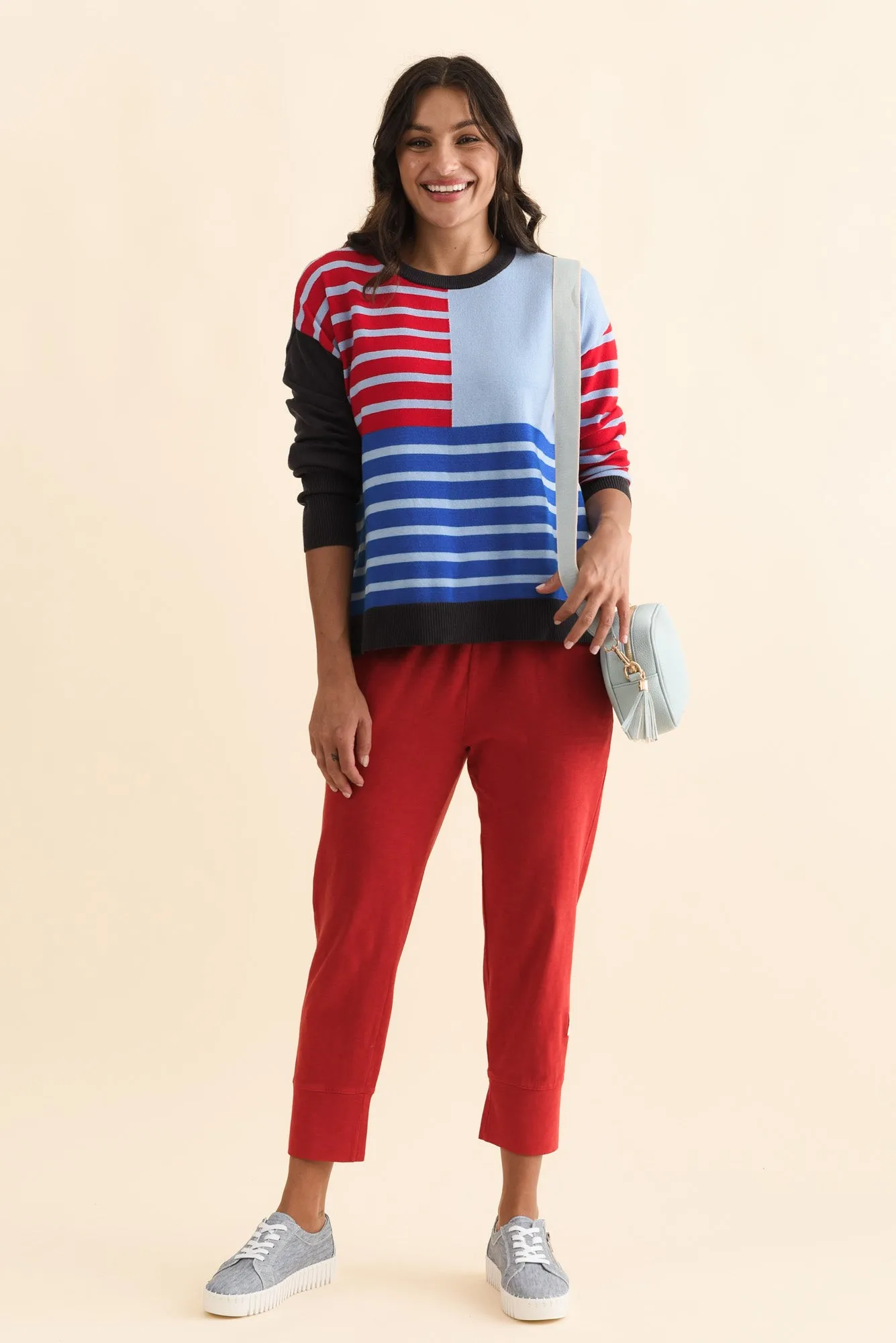 Fundamental Brunch Red Cotton Sweatpants sold by Blue Bungalow product image thumbnail 2