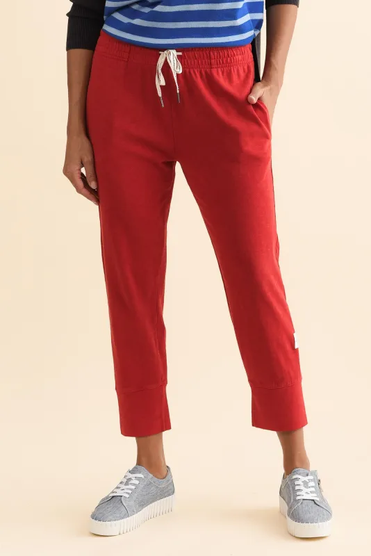 Fundamental Brunch Red Cotton Sweatpants sold by Blue Bungalow