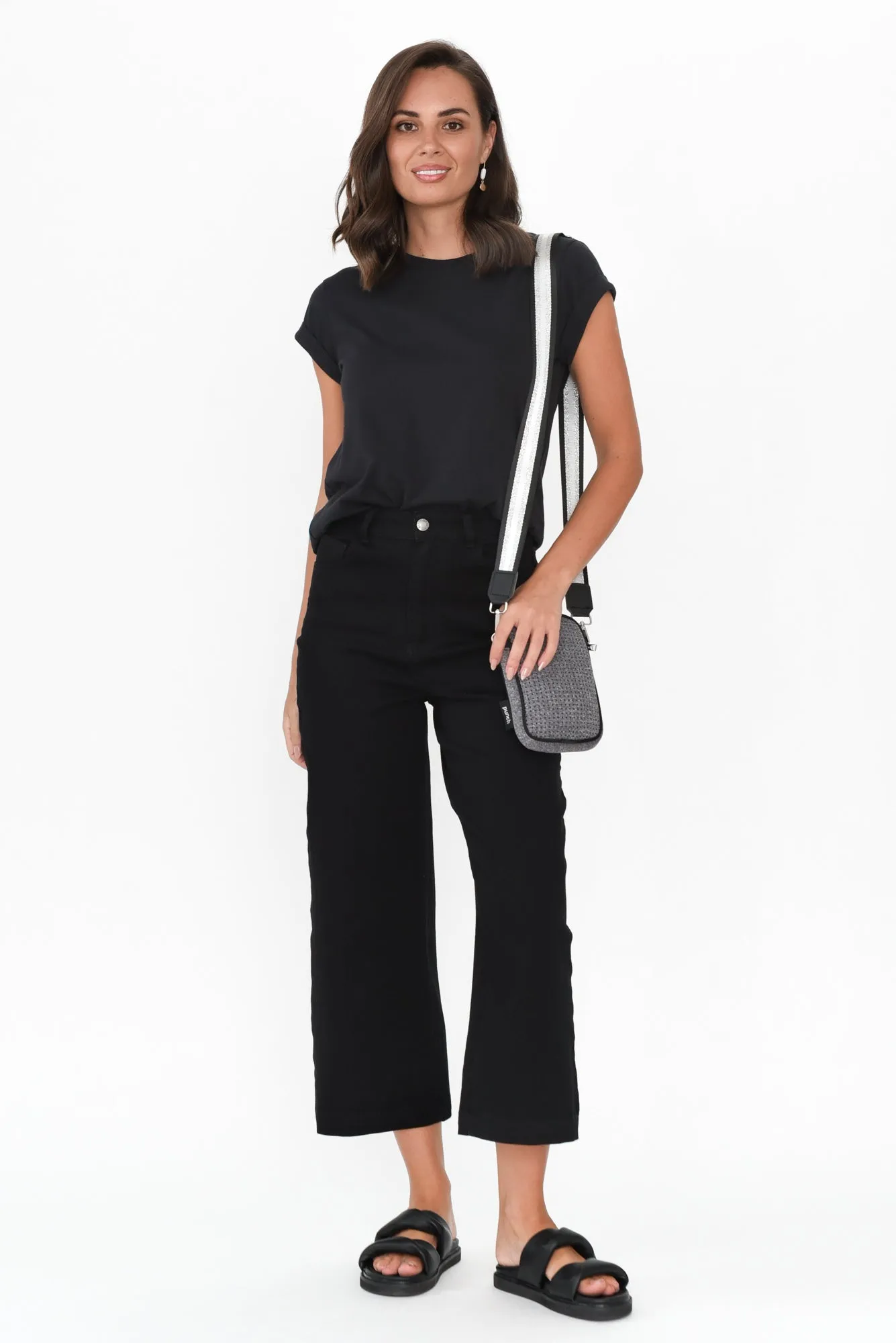 Tabitha Black Denim Crop Jeans sold by Blue Bungalow product image thumbnail 2