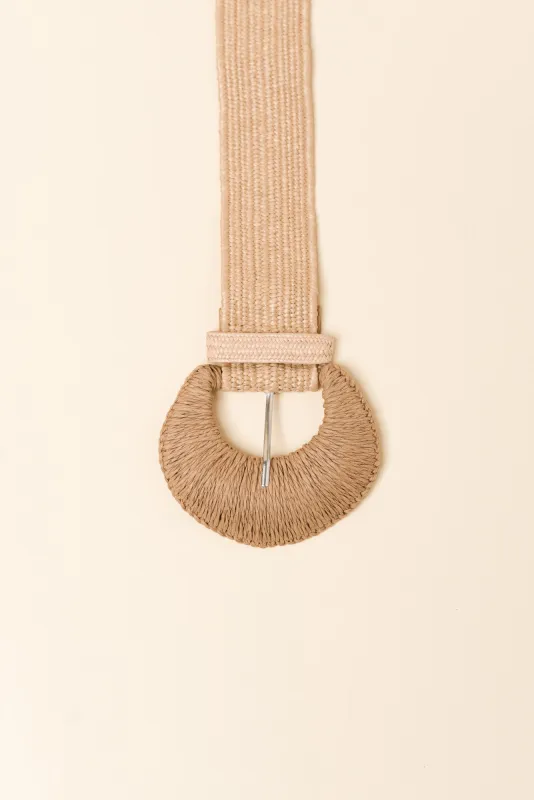 Garner Natural Stretch Buckle Belt made by Blue Bungalow