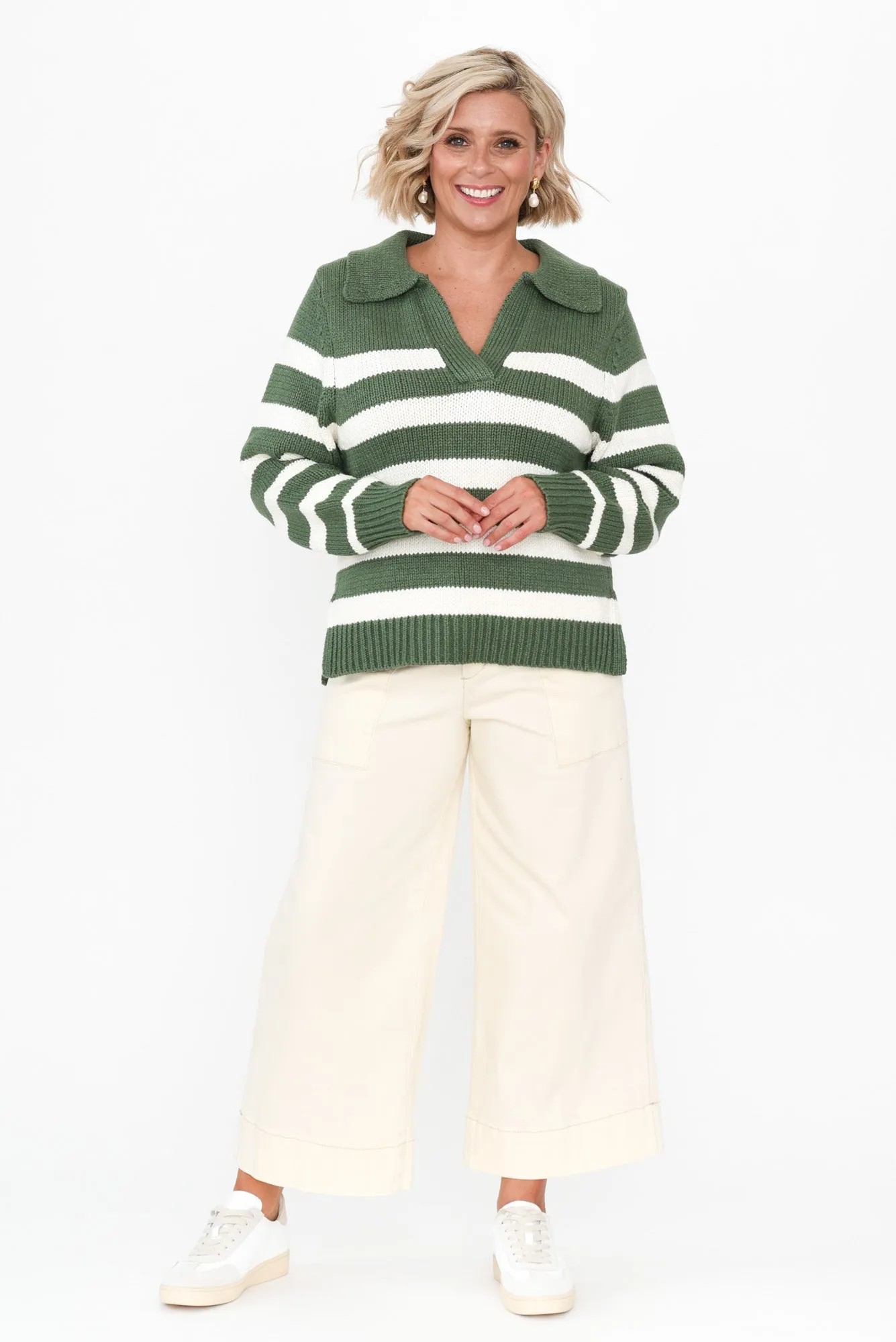 Narcisa Cream Wide Leg Jeans sold by Blue Bungalow product image thumbnail 3