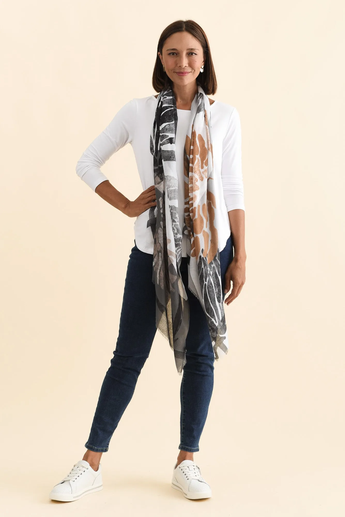 Maleny Black Garden Scarf sold by Blue Bungalow product image thumbnail 2