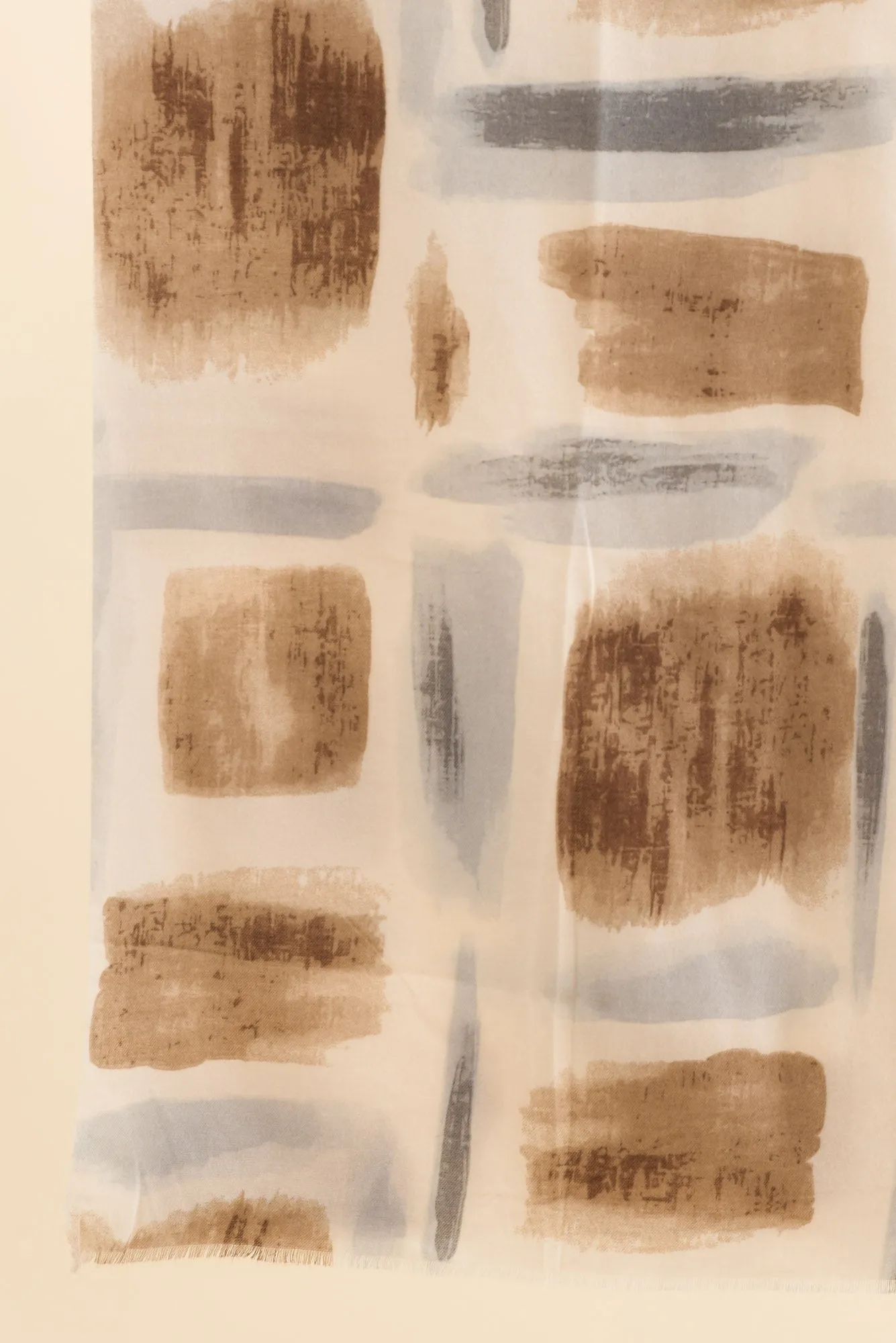 Gutha Cream Abstract Scarf sold by Blue Bungalow product image thumbnail 3