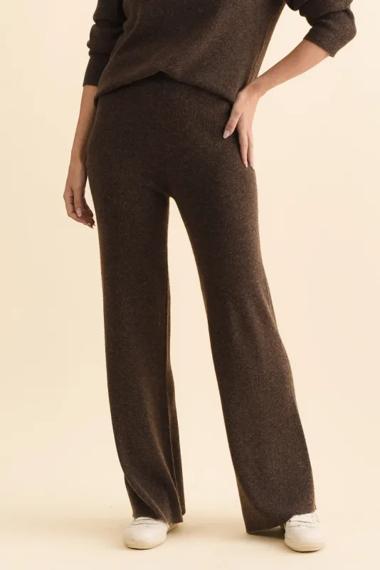Nash Chocolate Knit Pants sold by Blue Bungalow