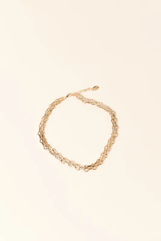 Hanly Gold Linked Chain Necklace sold by Blue Bungalow