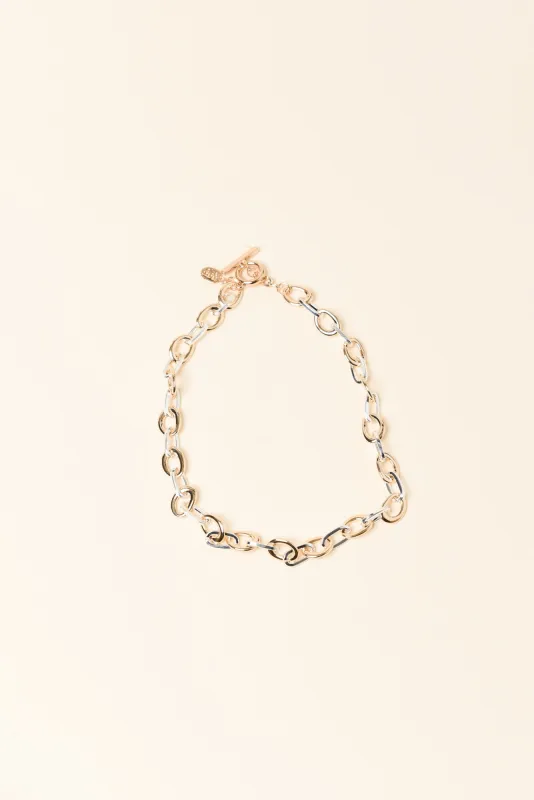 Givari Two Tone Chain Necklace made by Blue Bungalow