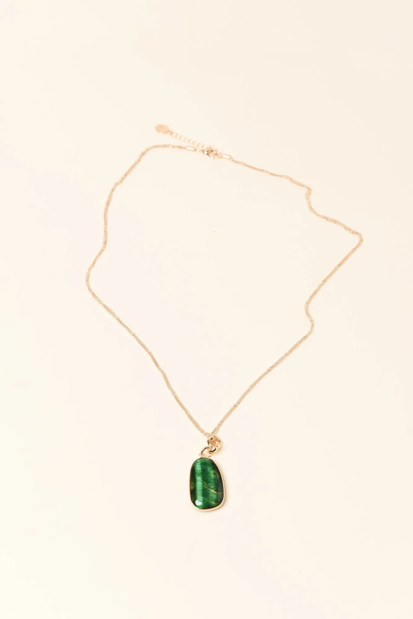 Fable Green Pendant Necklace sold by Blue Bungalow