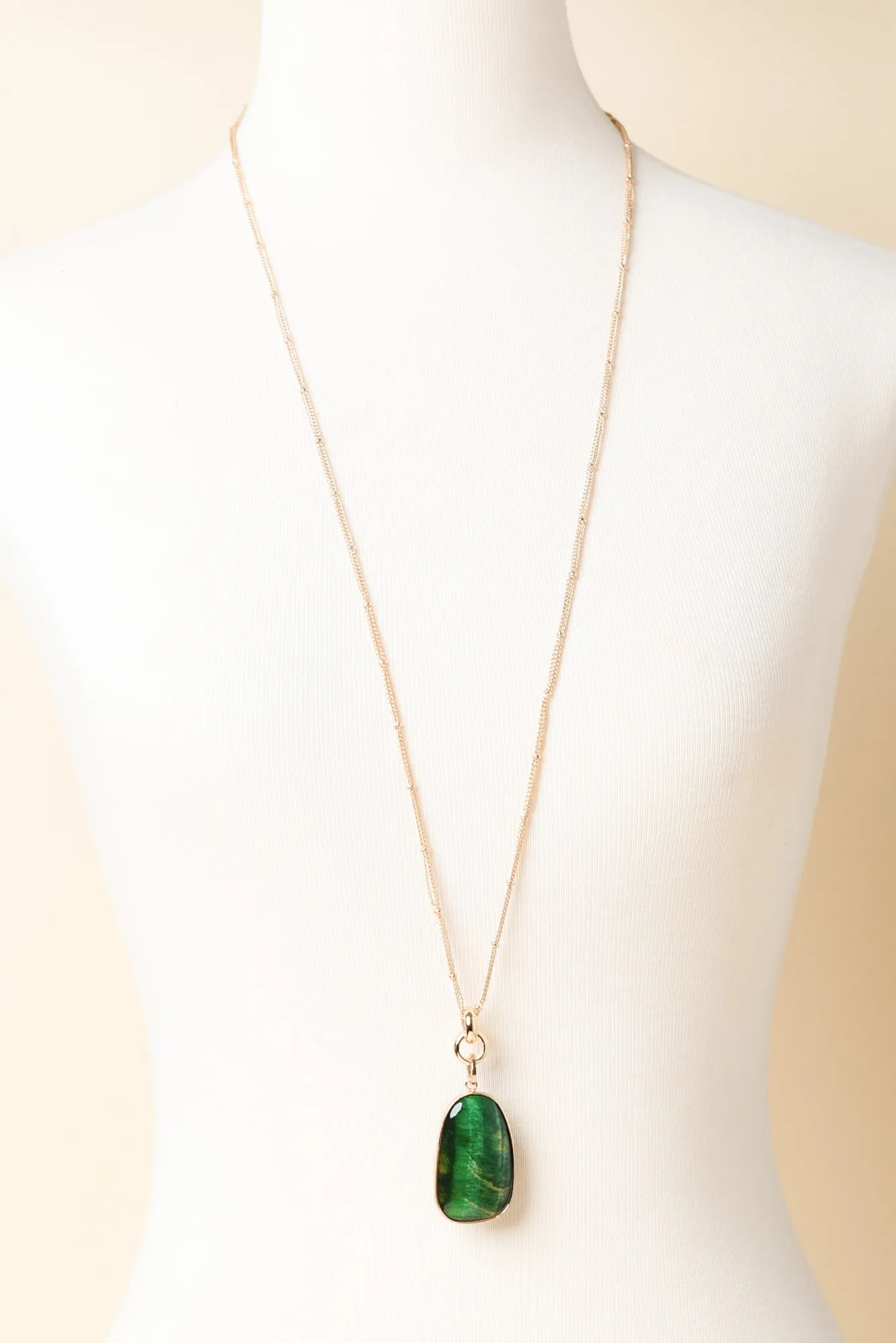 Fable Green Pendant Necklace sold by Blue Bungalow product image thumbnail 2