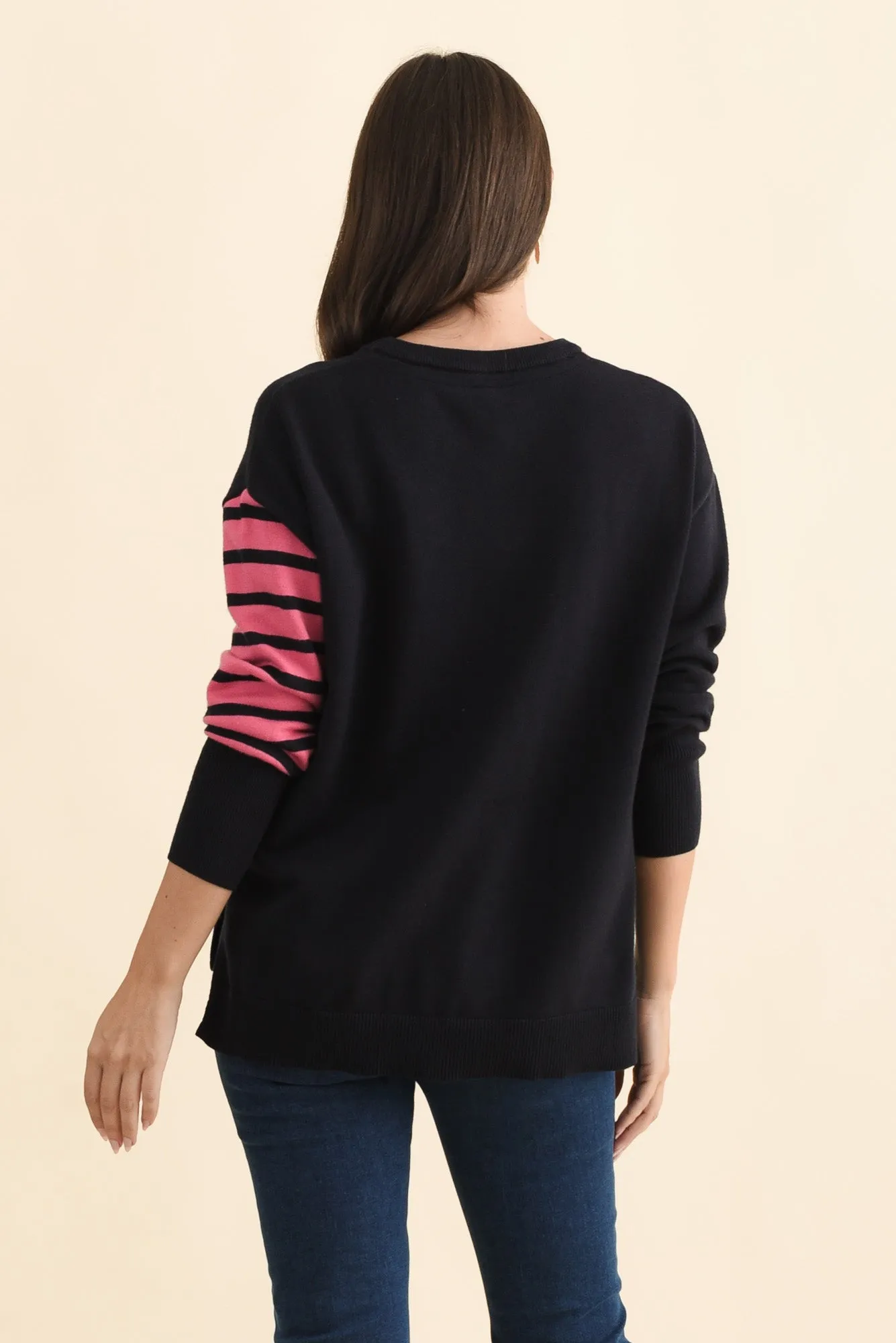 Effie Navy Stripe Knit Jumper sold by Blue Bungalow product image thumbnail 4