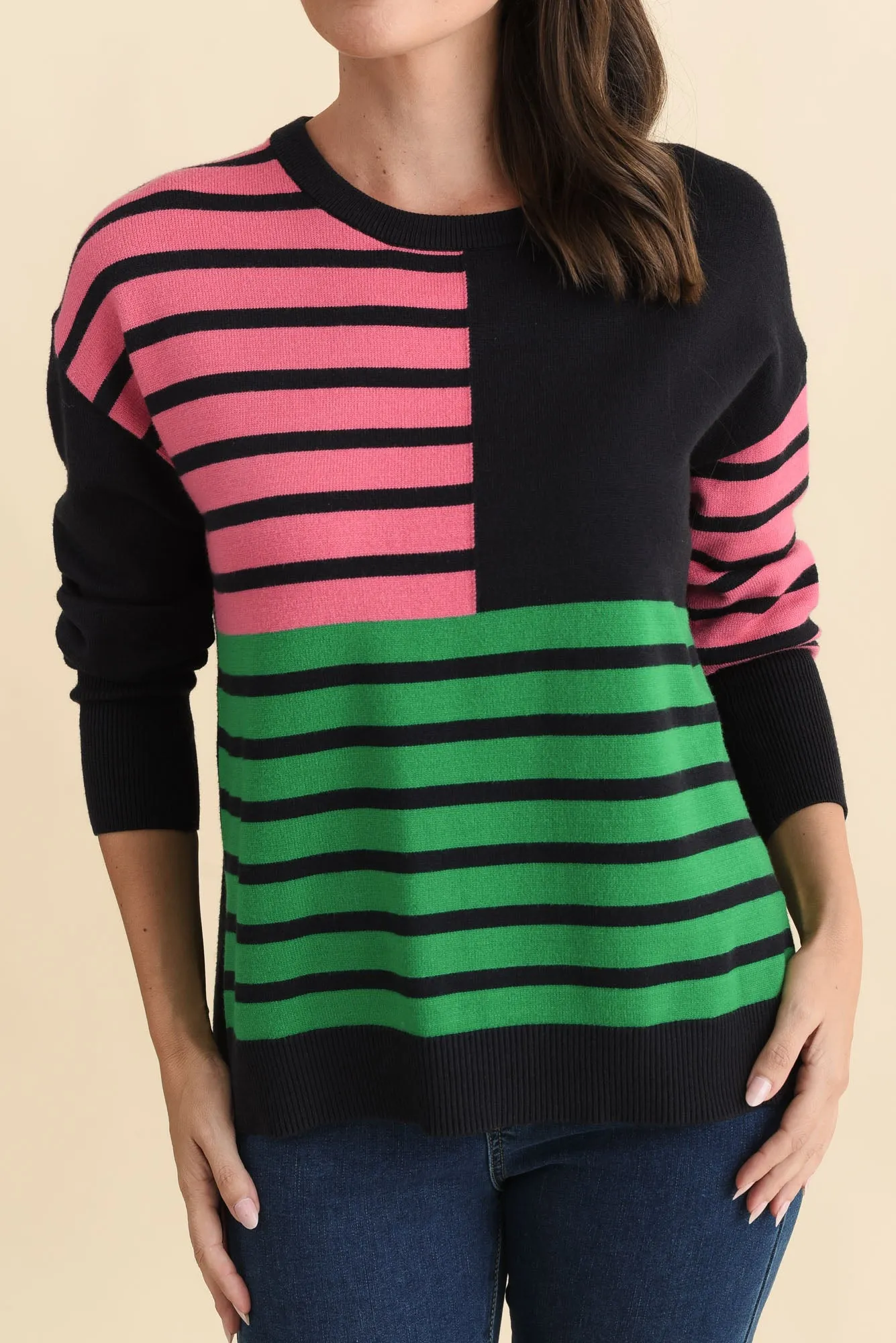 Effie Navy Stripe Knit Jumper sold by Blue Bungalow product image thumbnail 5