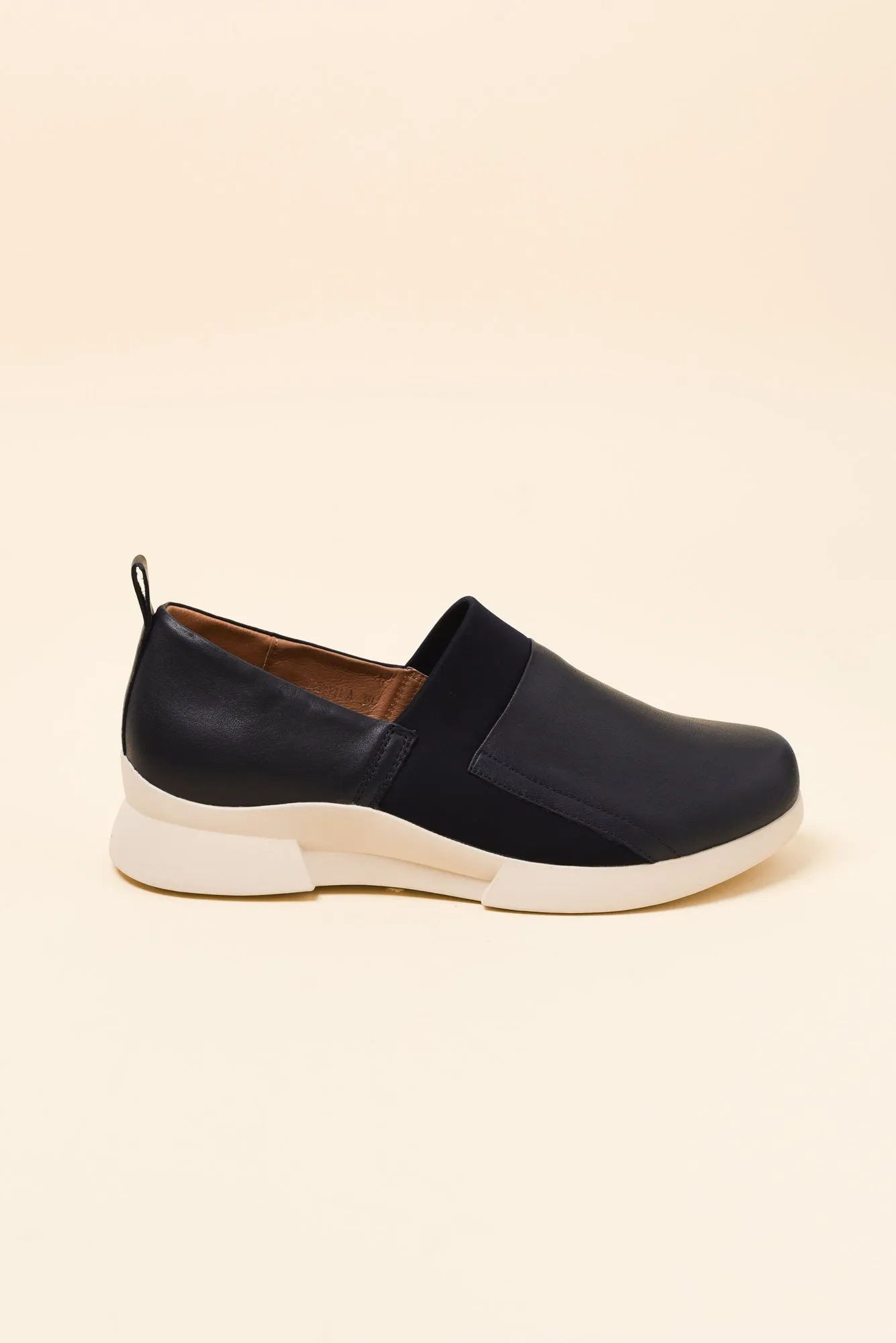 Jamaica Navy Leather Loafer sold by Blue Bungalow