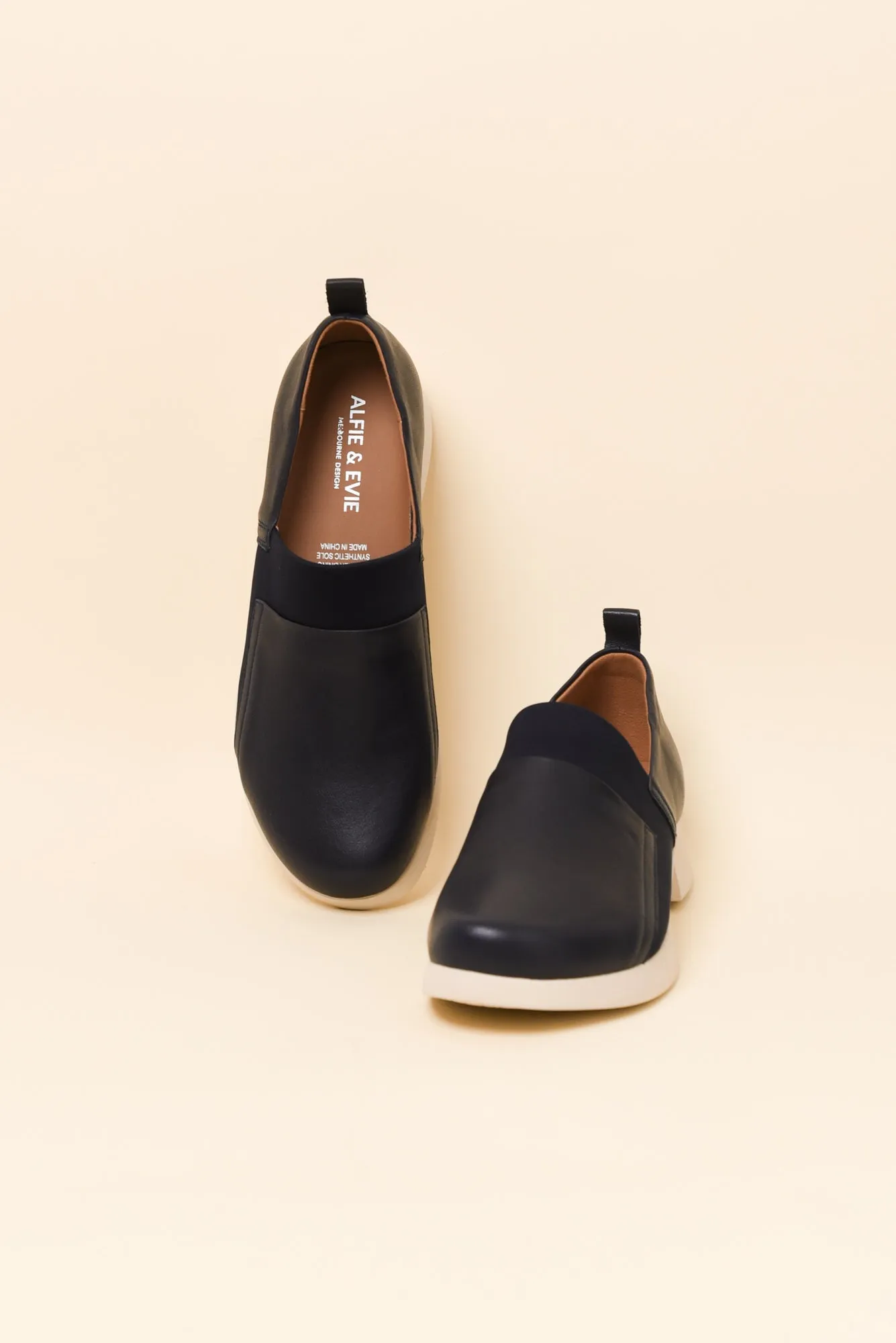 Jamaica Navy Leather Loafer sold by Blue Bungalow product image thumbnail 2