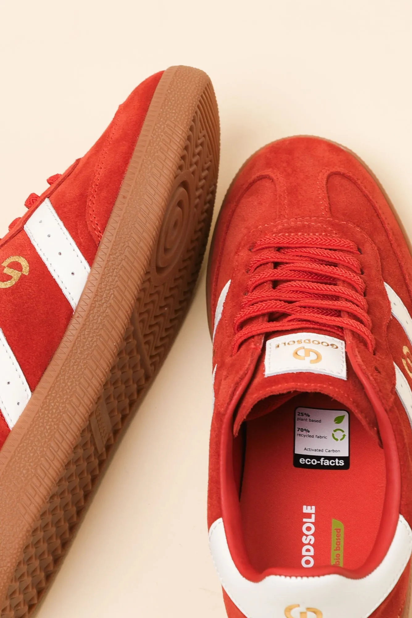 Parallel Red Contrast Suede Sneaker sold by Blue Bungalow product image thumbnail 3