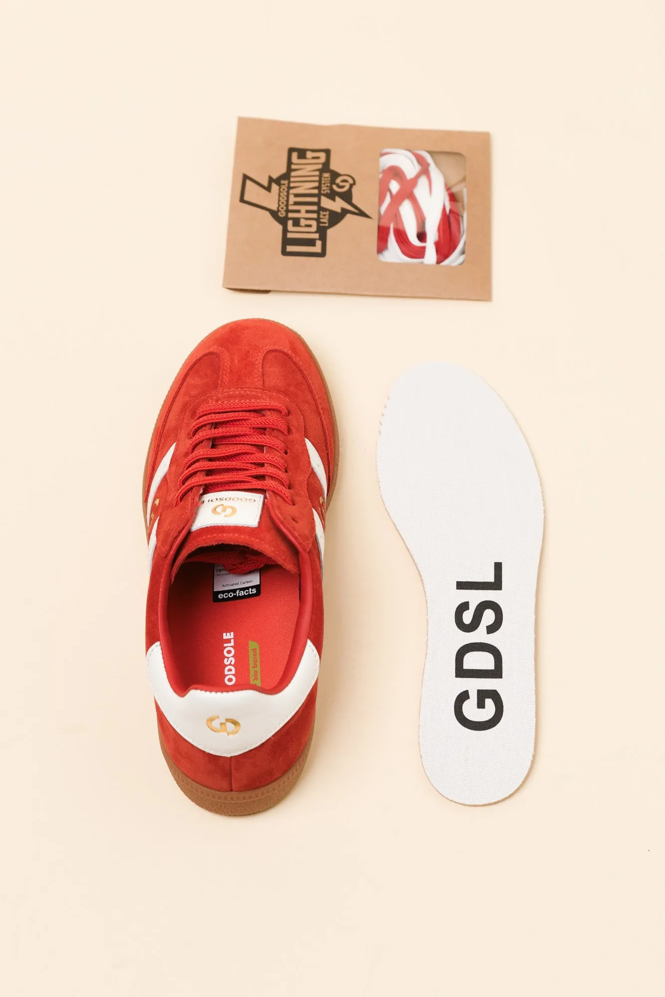 Parallel Red Contrast Suede Sneaker sold by Blue Bungalow product image thumbnail 4