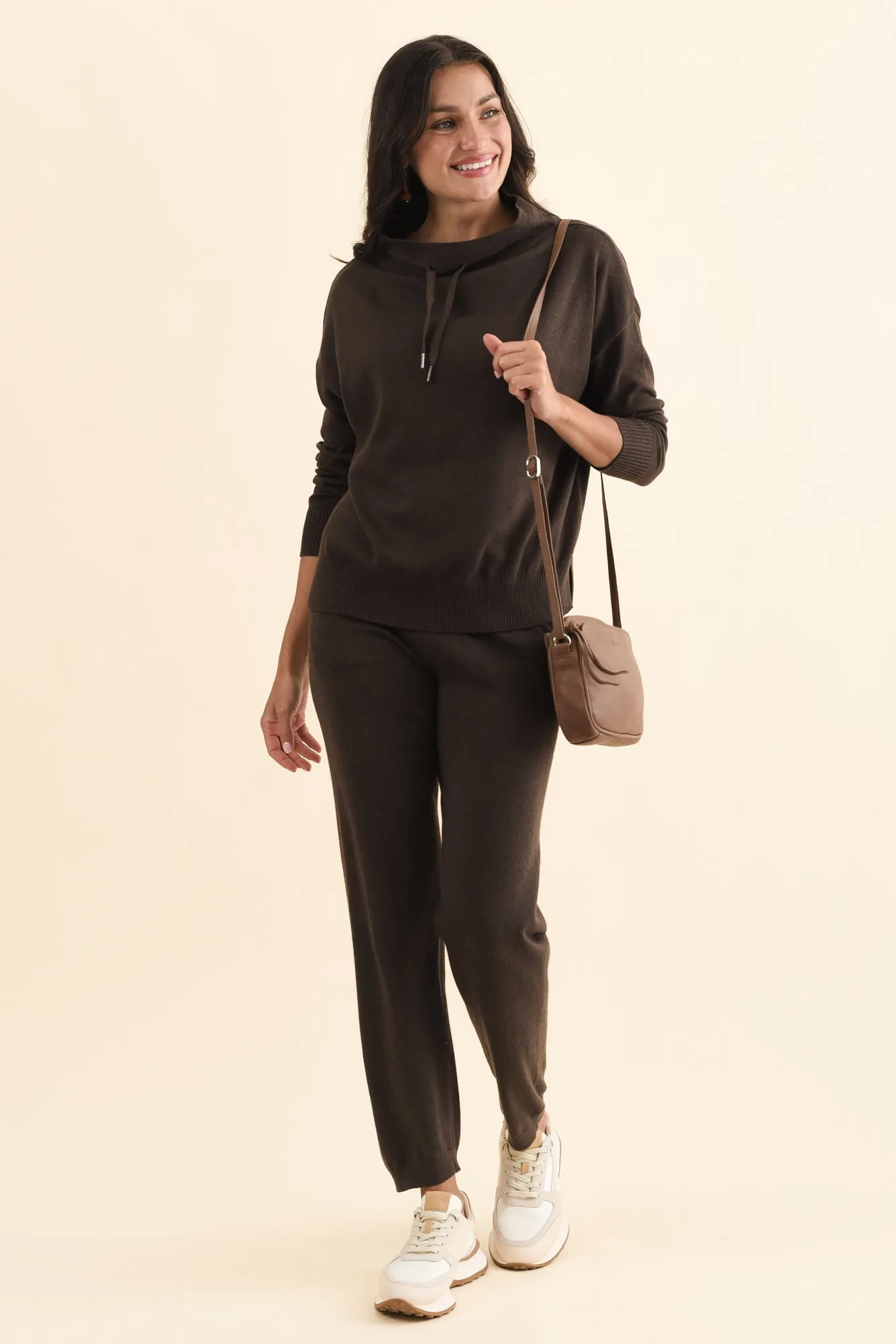 Rowan Chocolate Cotton Cashmere Knit Jumper sold by Blue Bungalow product image thumbnail 2