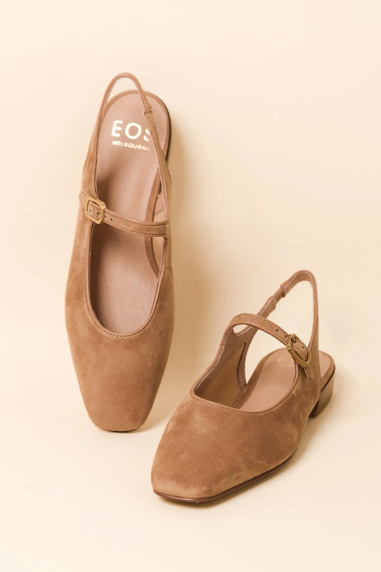 Sophina Camel Suede Slingback Mule sold by Blue Bungalow product image thumbnail 2