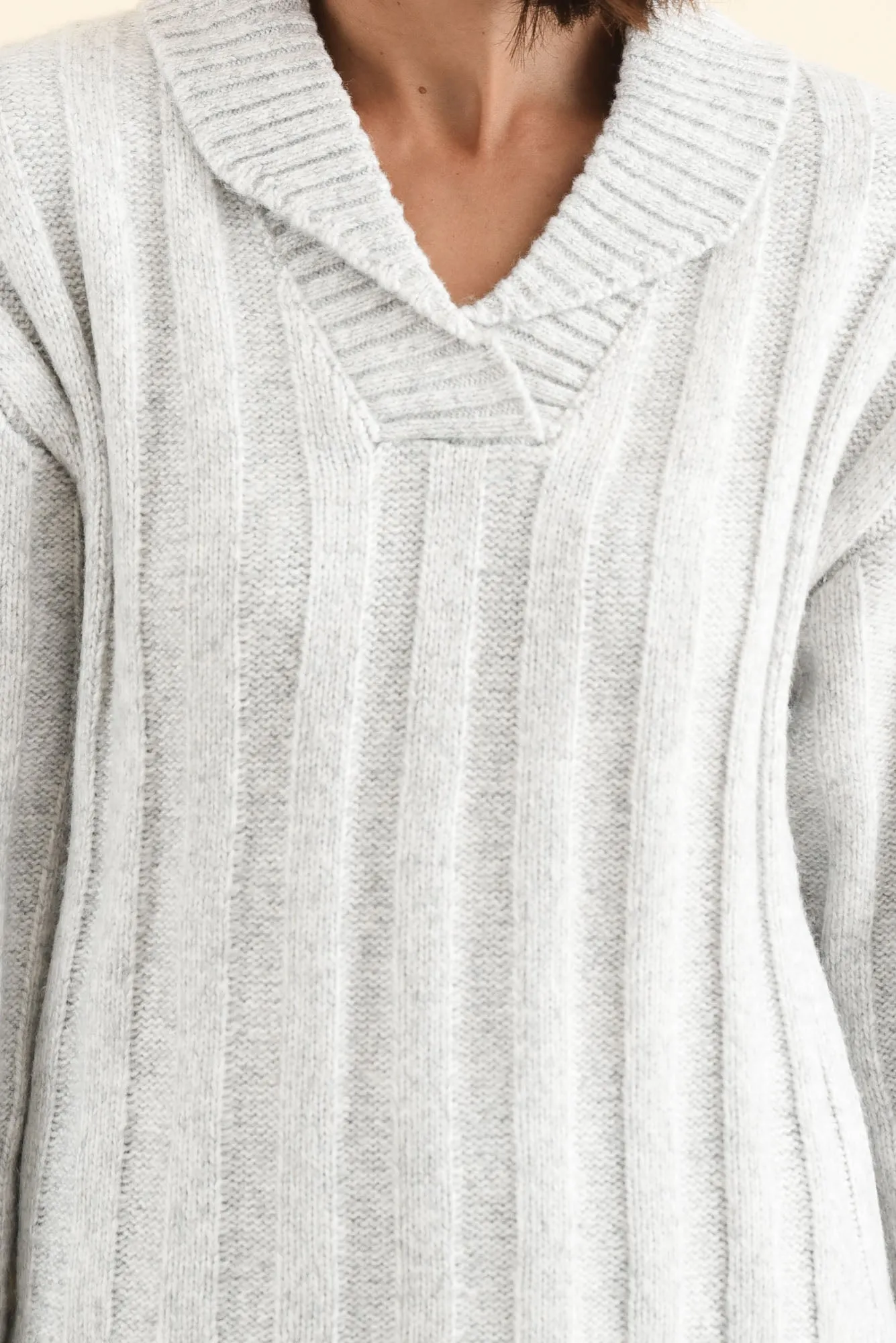 Guy Grey Collared Knit Jumper sold by Blue Bungalow product image thumbnail 5