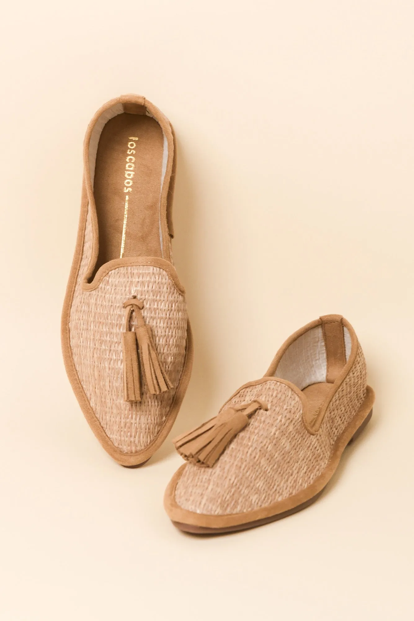Jia Camel Raffia Tassel Loafer sold by Blue Bungalow product image thumbnail 2