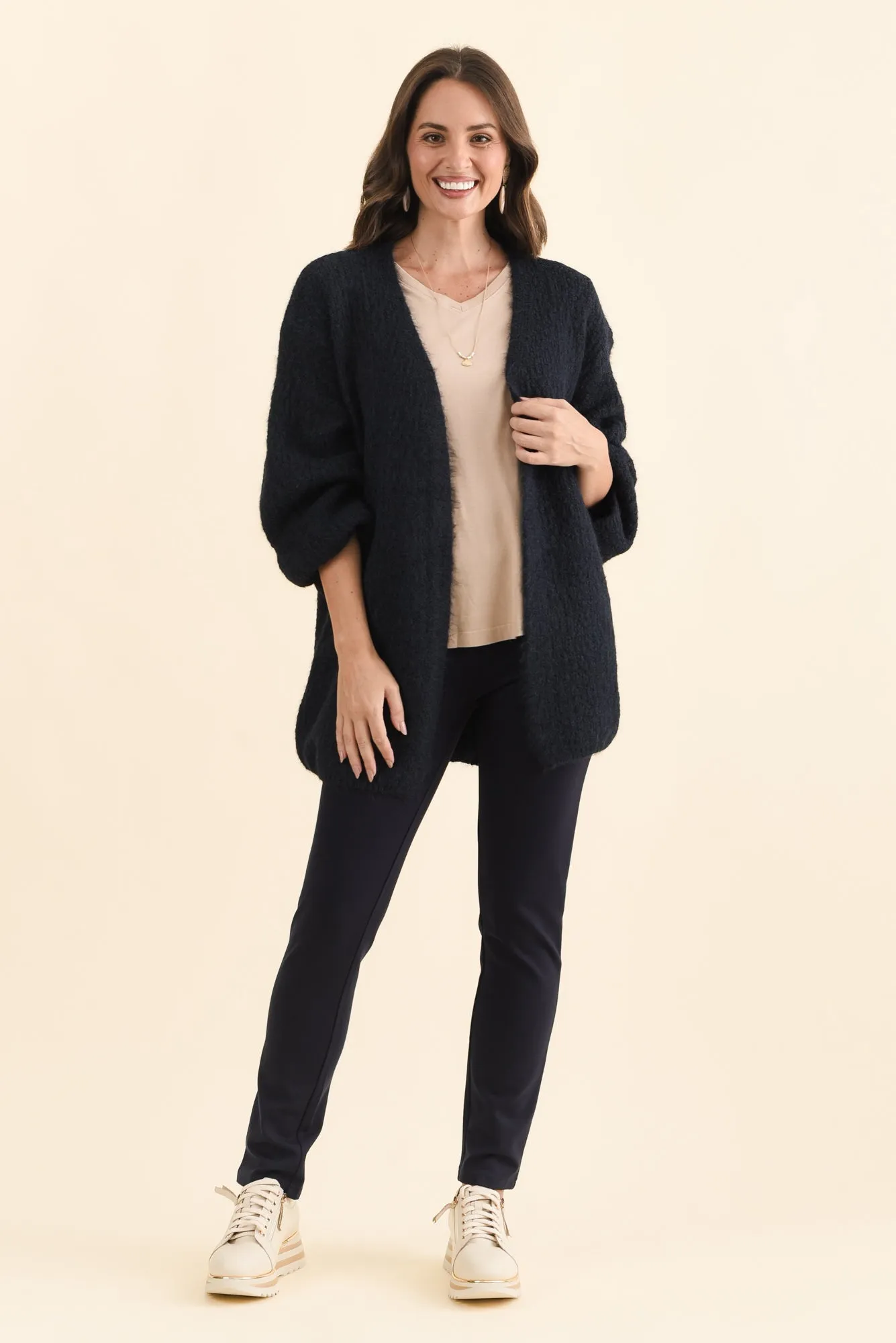 Pearson Navy Knit Cardigan sold by Blue Bungalow product image thumbnail 2